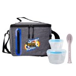 Nested Oval Cutlery Lunch Set - Blue Nested Oval Cutlery Lunch Set - Blue