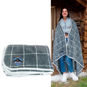 Plaid Recycled Sherpa Blanket 1 Plaid Recycled Sherpa Blanket 1