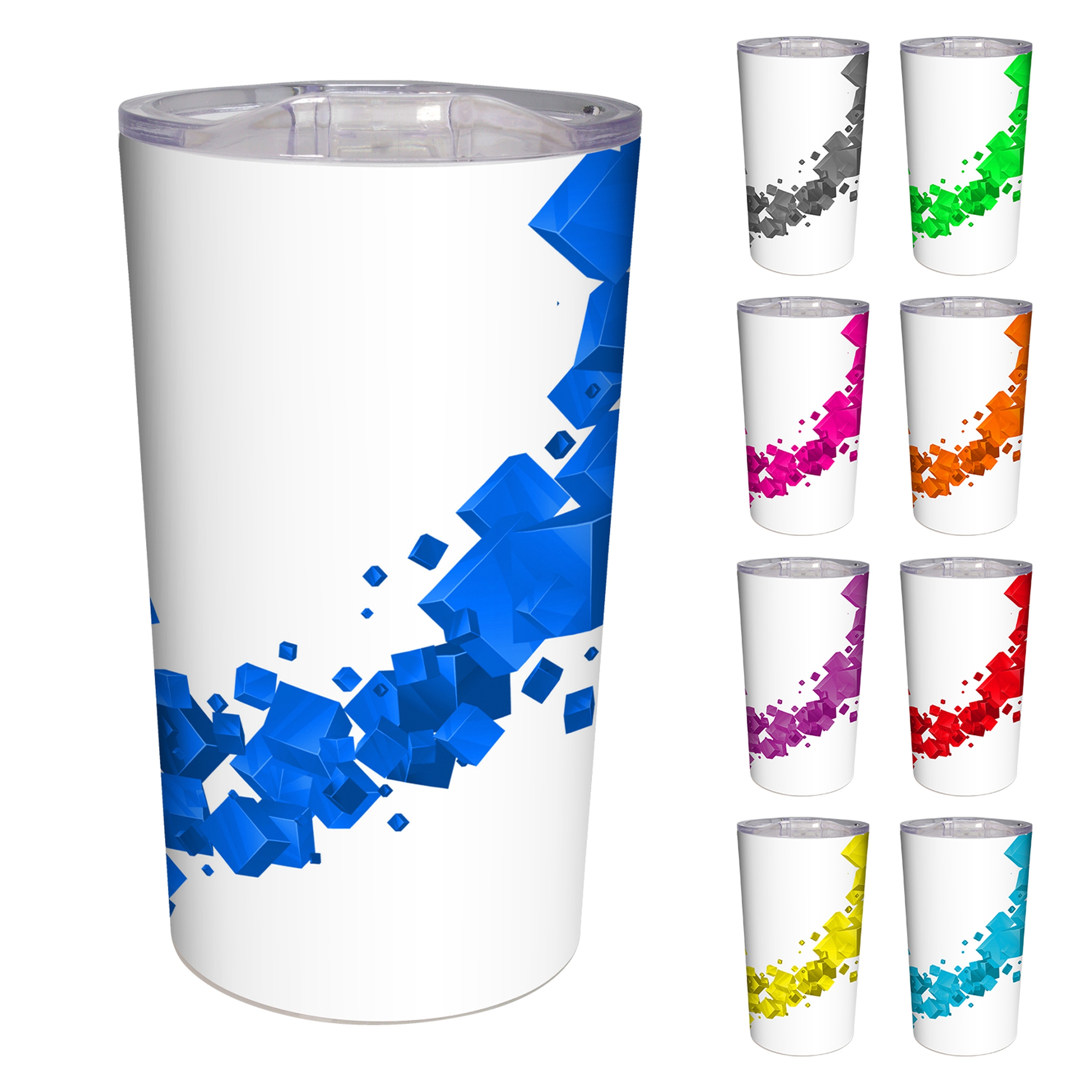 Full Color Floating Cubes Mug 1