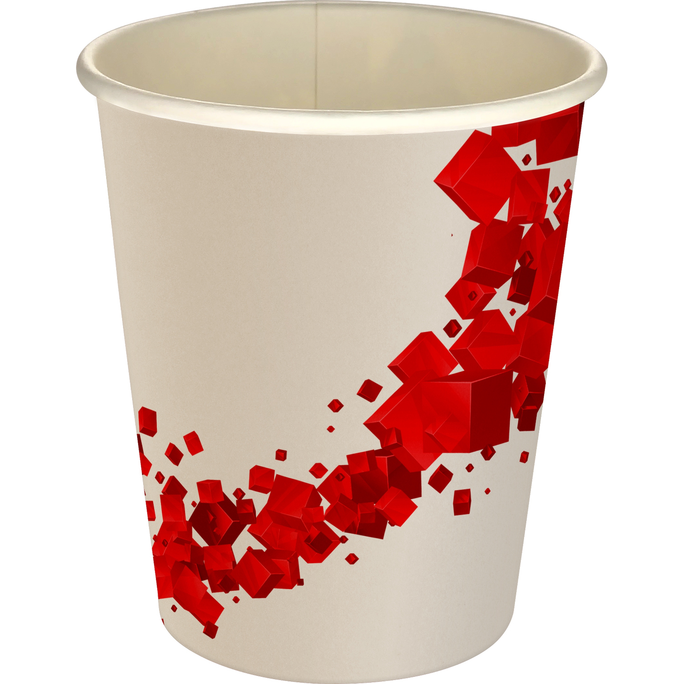 5 oz Full Color Floating Cubes Paper Cup 1