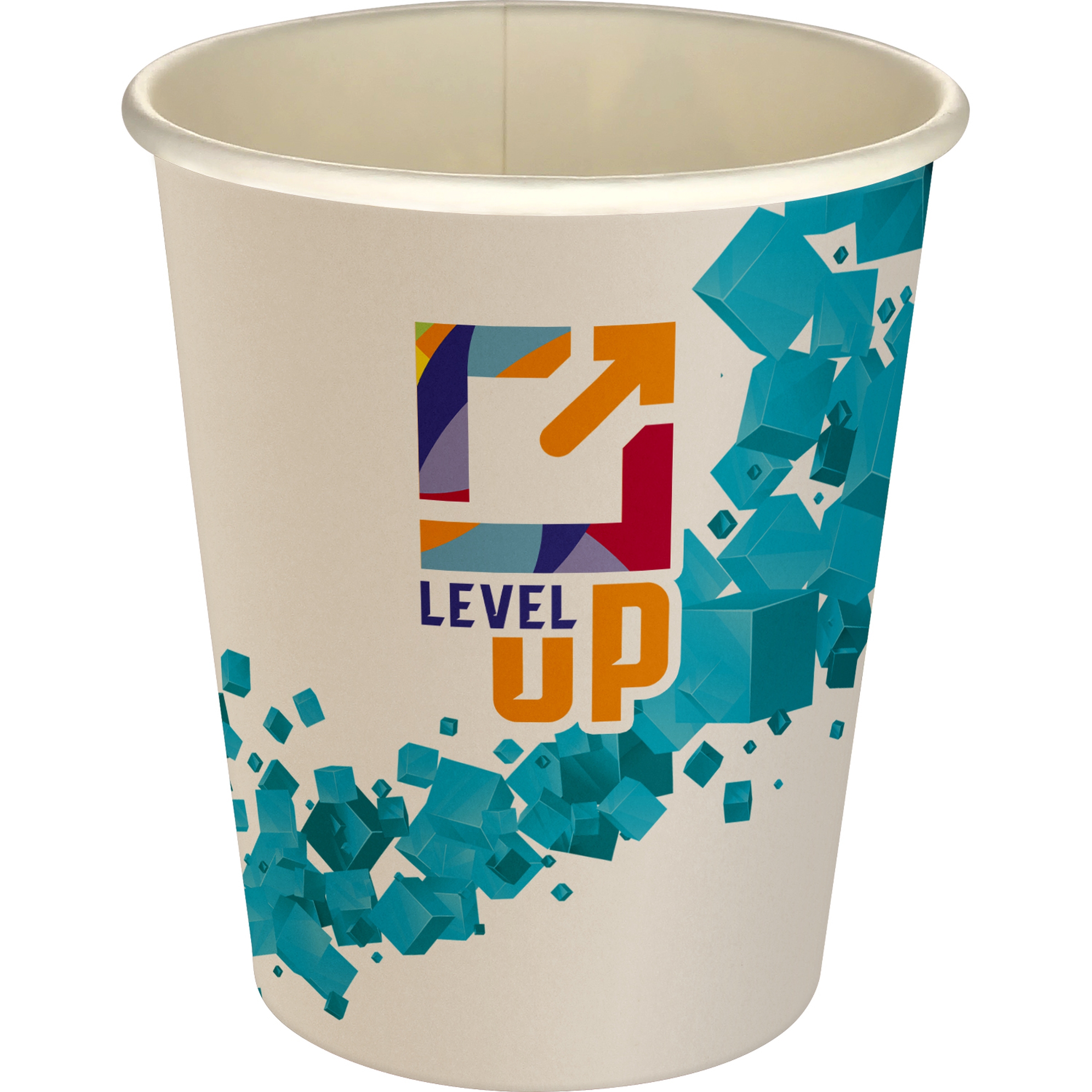 5 oz Full Color Floating Cubes Paper Cup 1