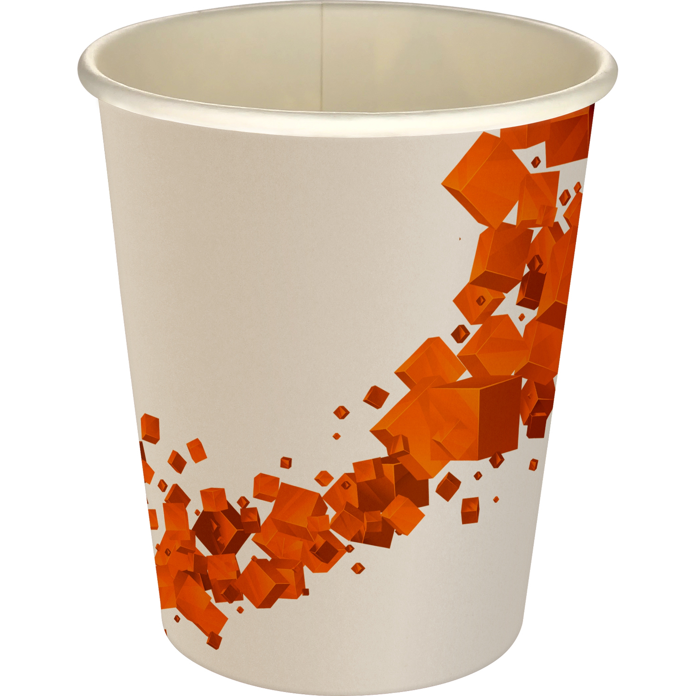 5 oz Full Color Floating Cubes Paper Cup 1