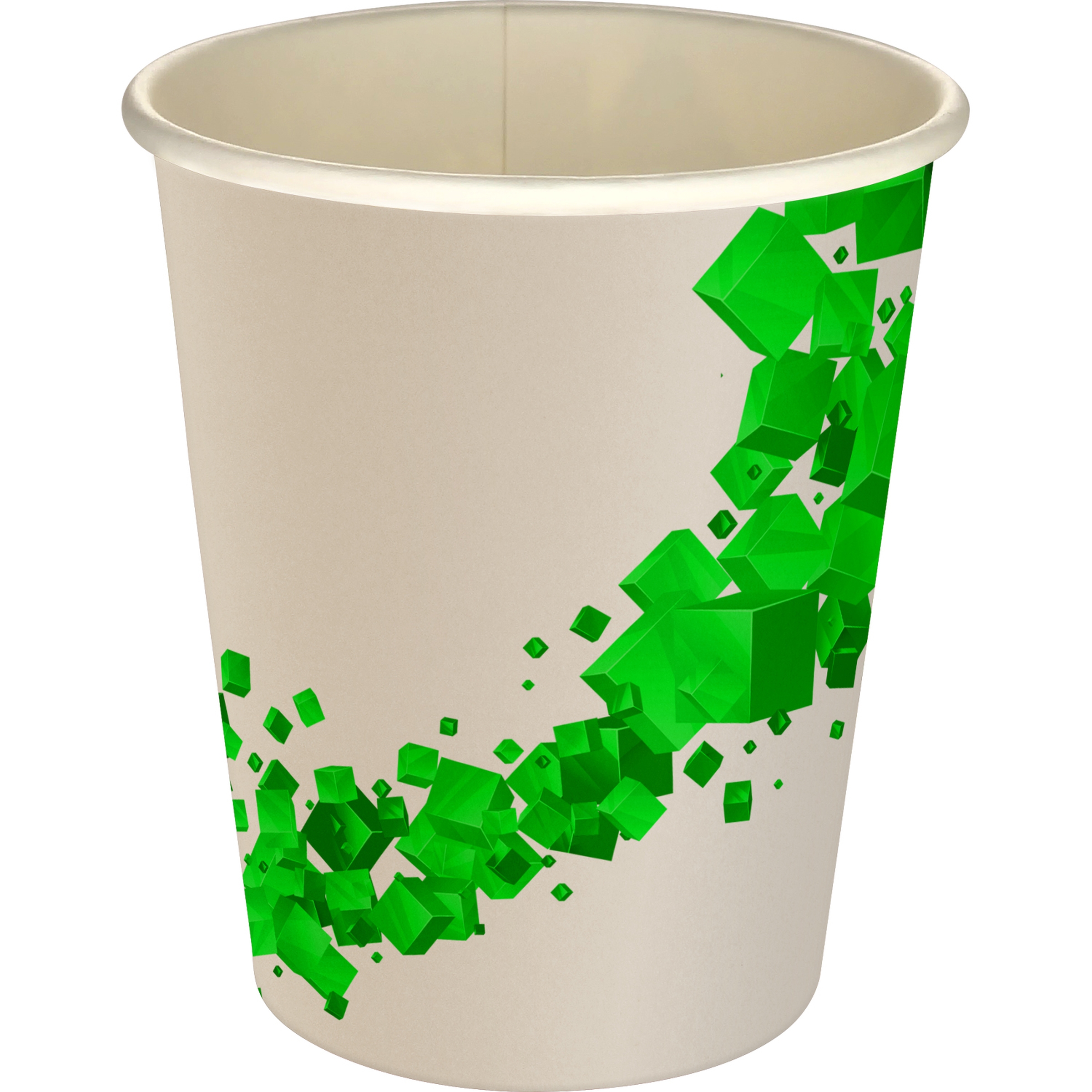 5 oz Full Color Floating Cubes Paper Cup 1