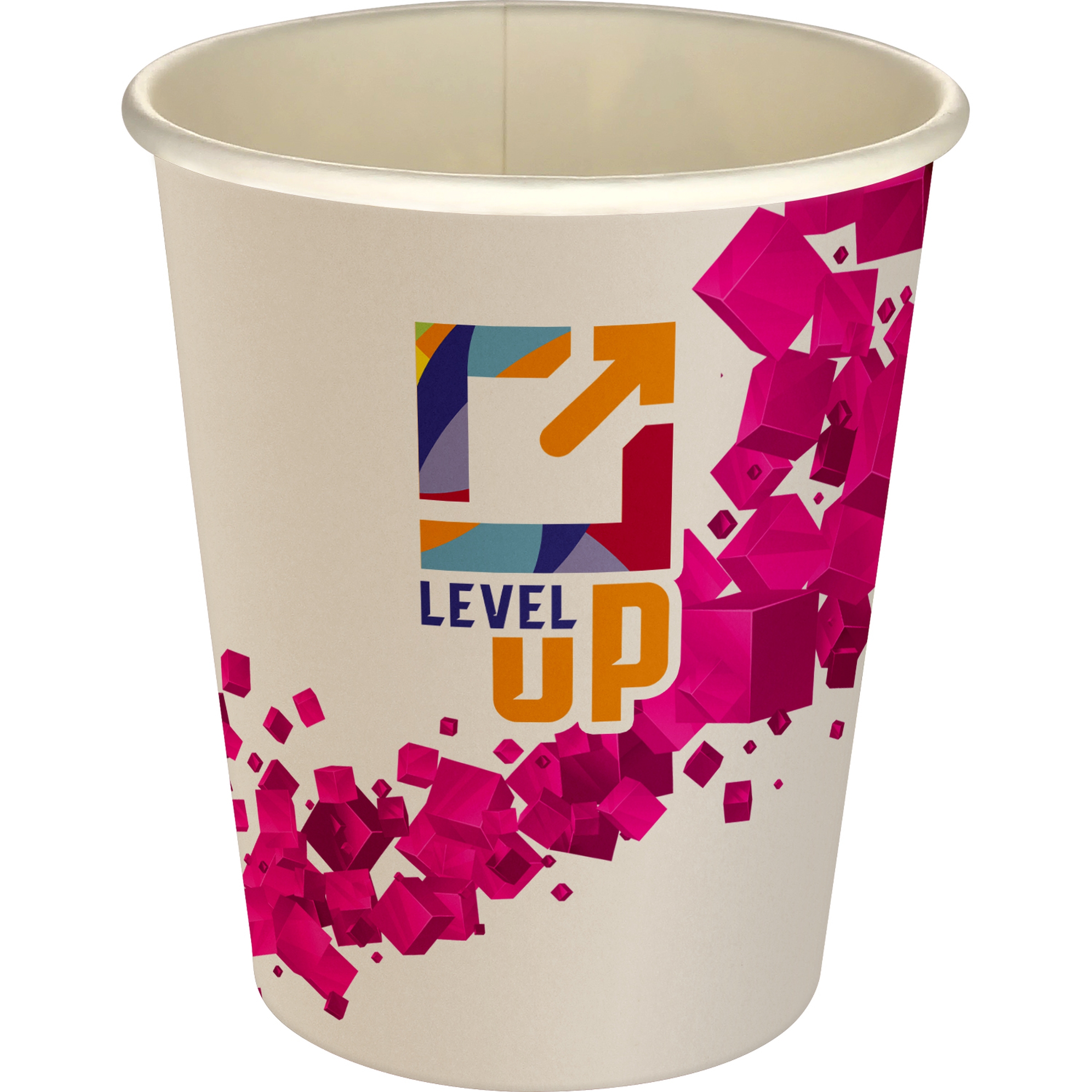 5 oz Full Color Floating Cubes Paper Cup 1