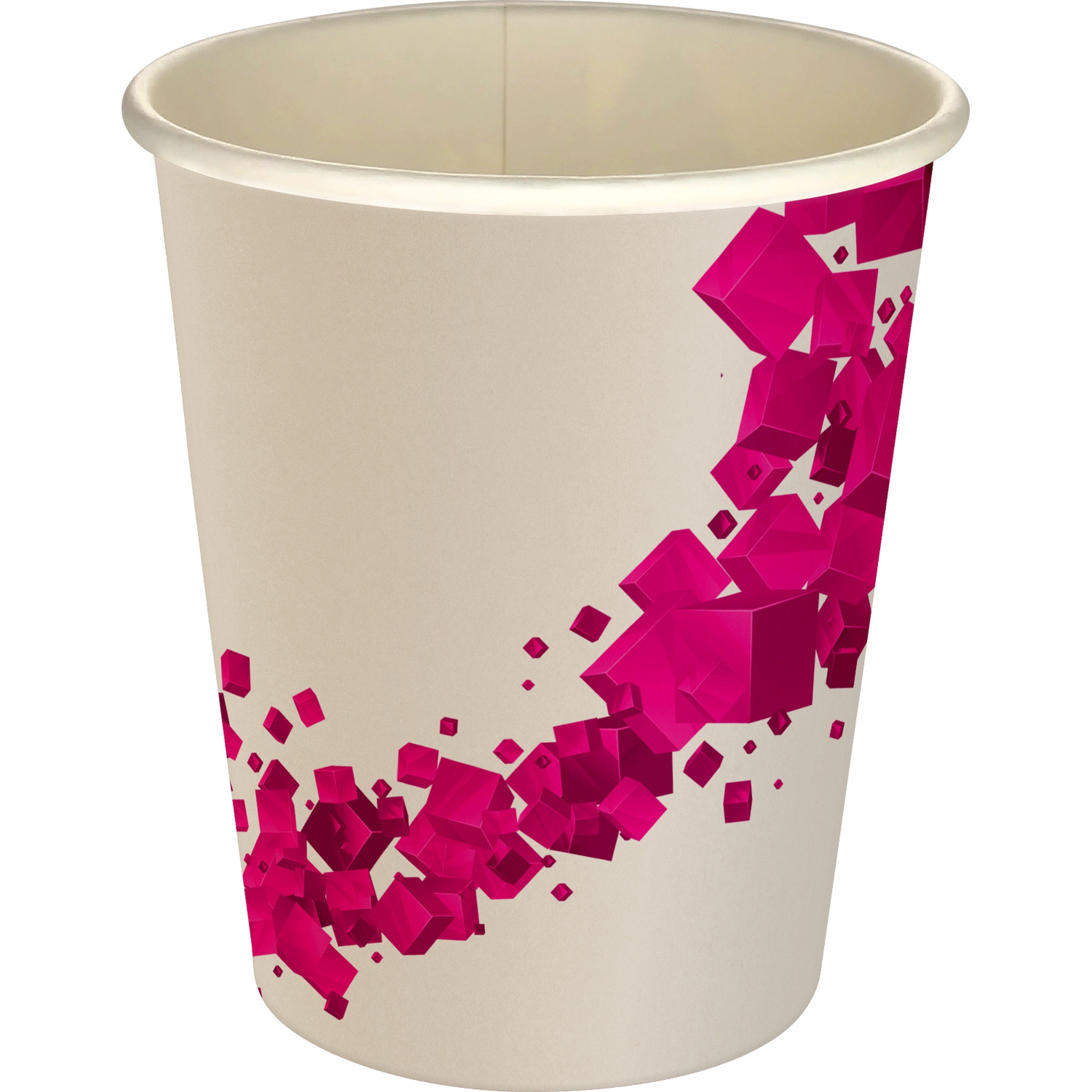 5 oz Full Color Floating Cubes Paper Cup 1