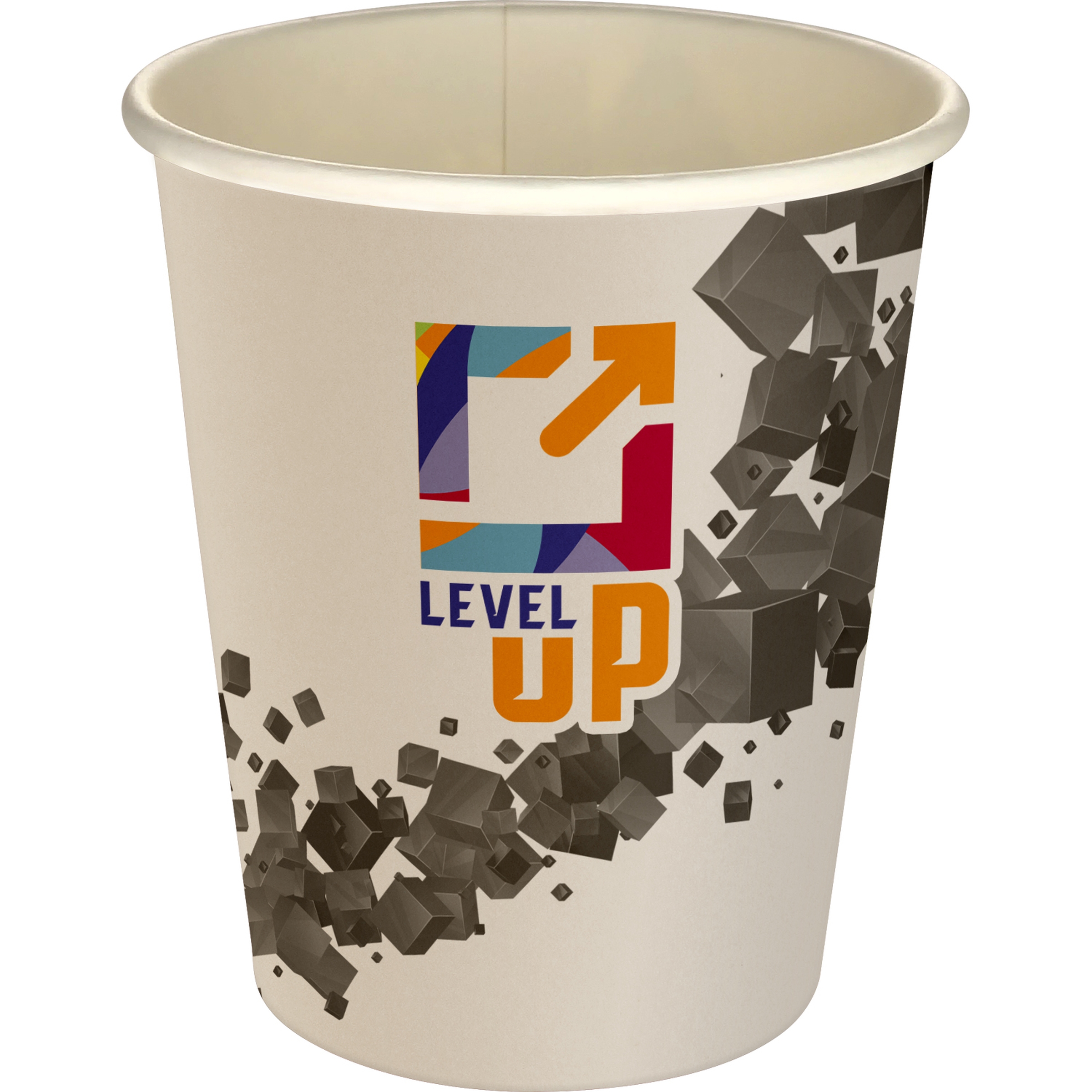 5 oz Full Color Floating Cubes Paper Cup 1