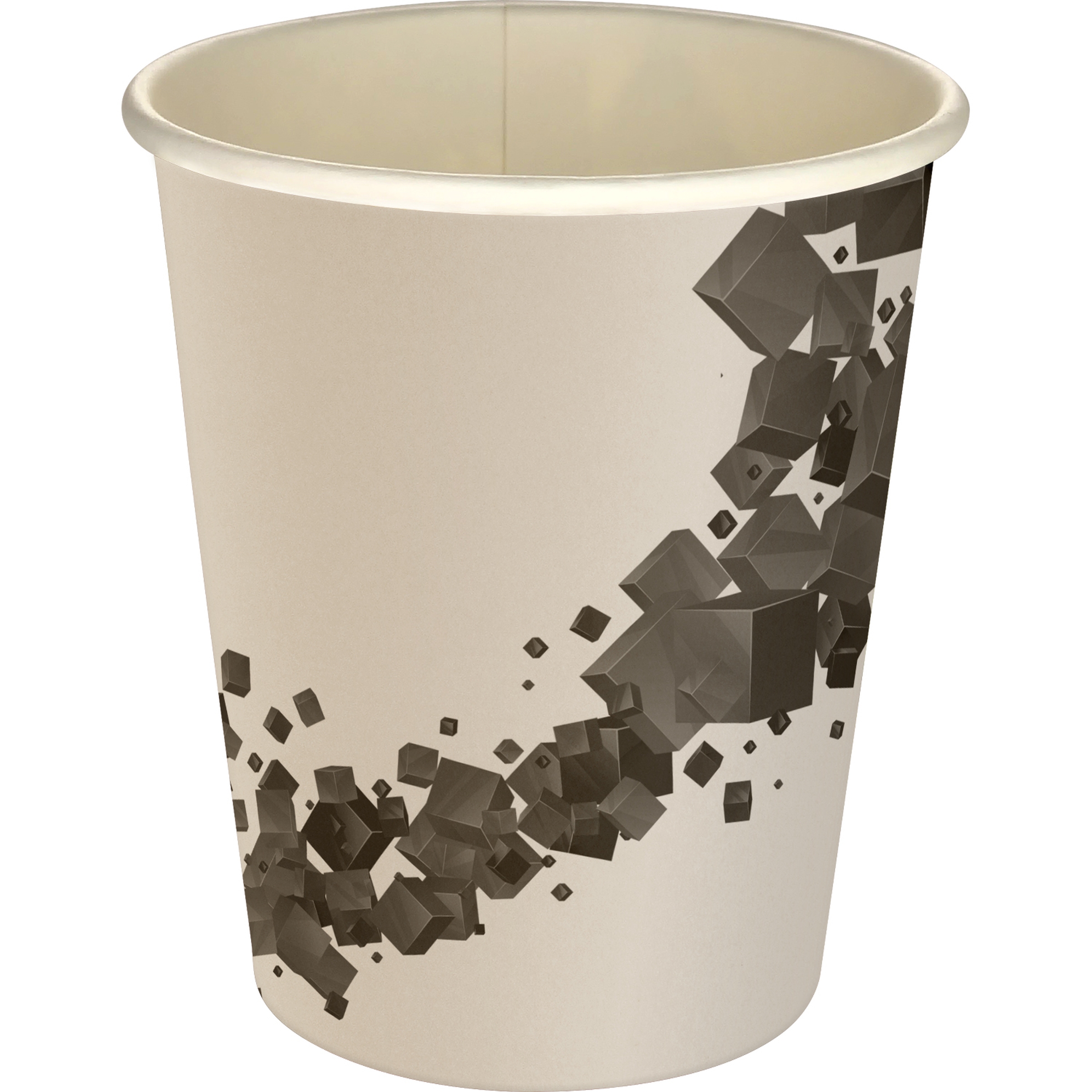 5 oz Full Color Floating Cubes Paper Cup 1