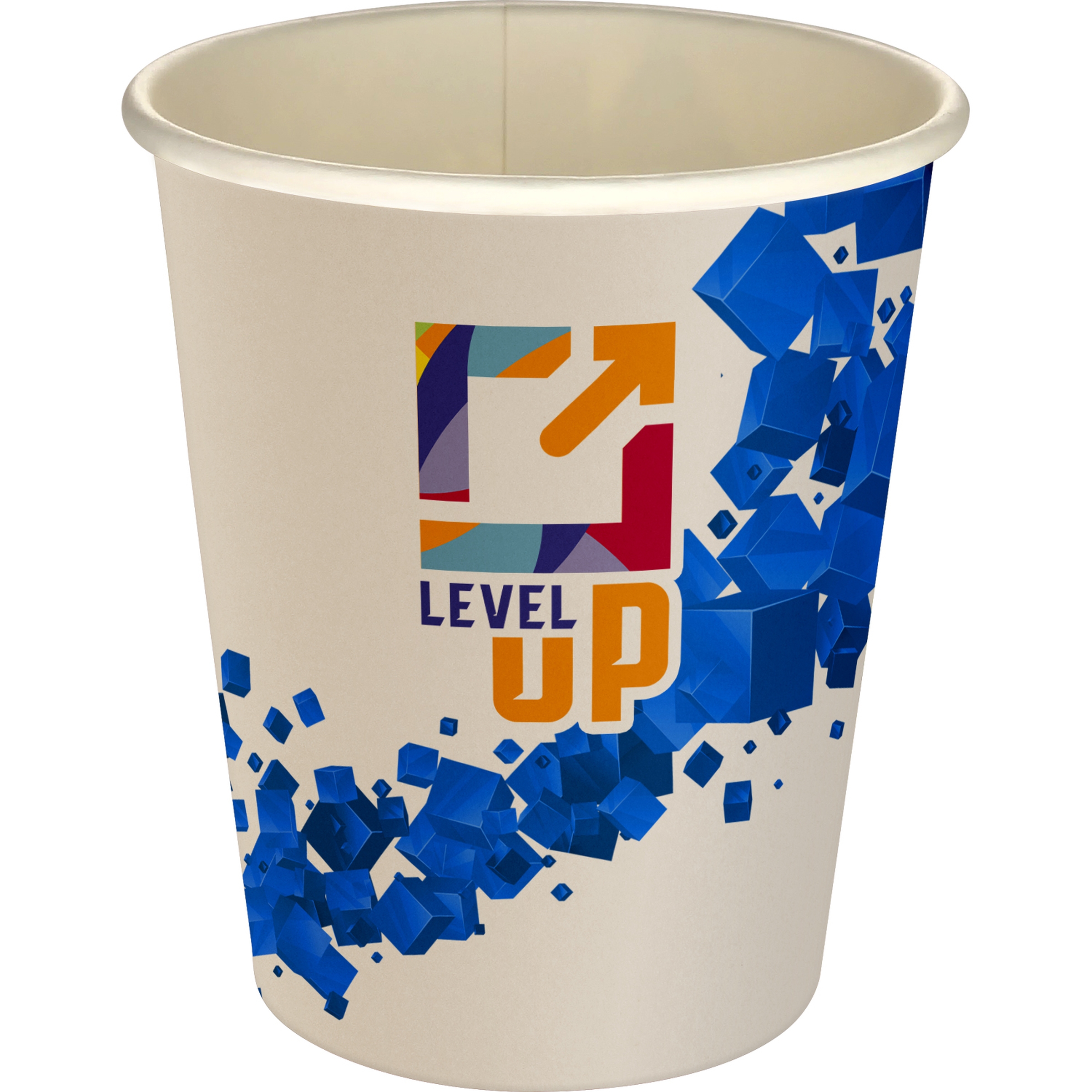 5 oz Full Color Floating Cubes Paper Cup 1