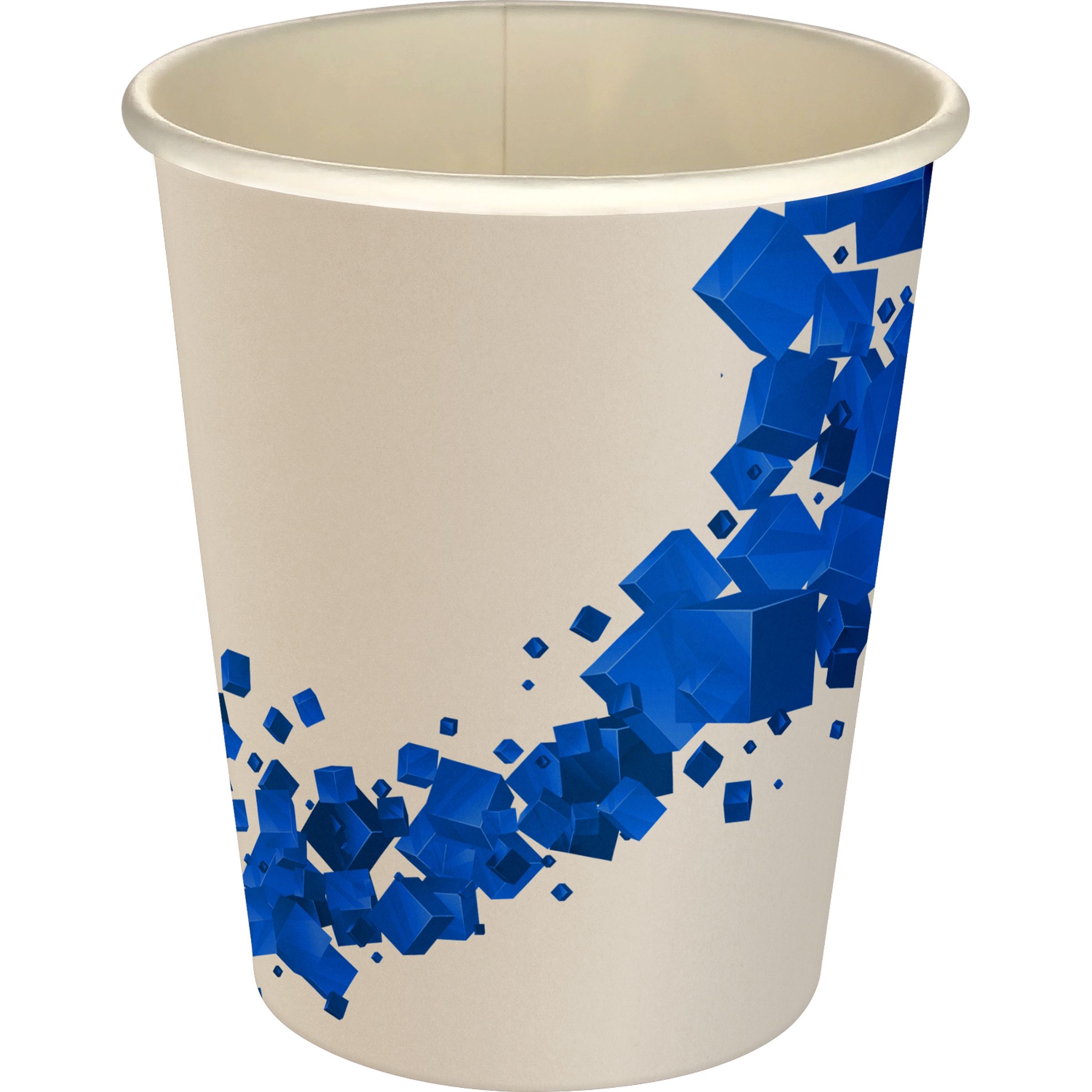 5 oz Full Color Floating Cubes Paper Cup 1
