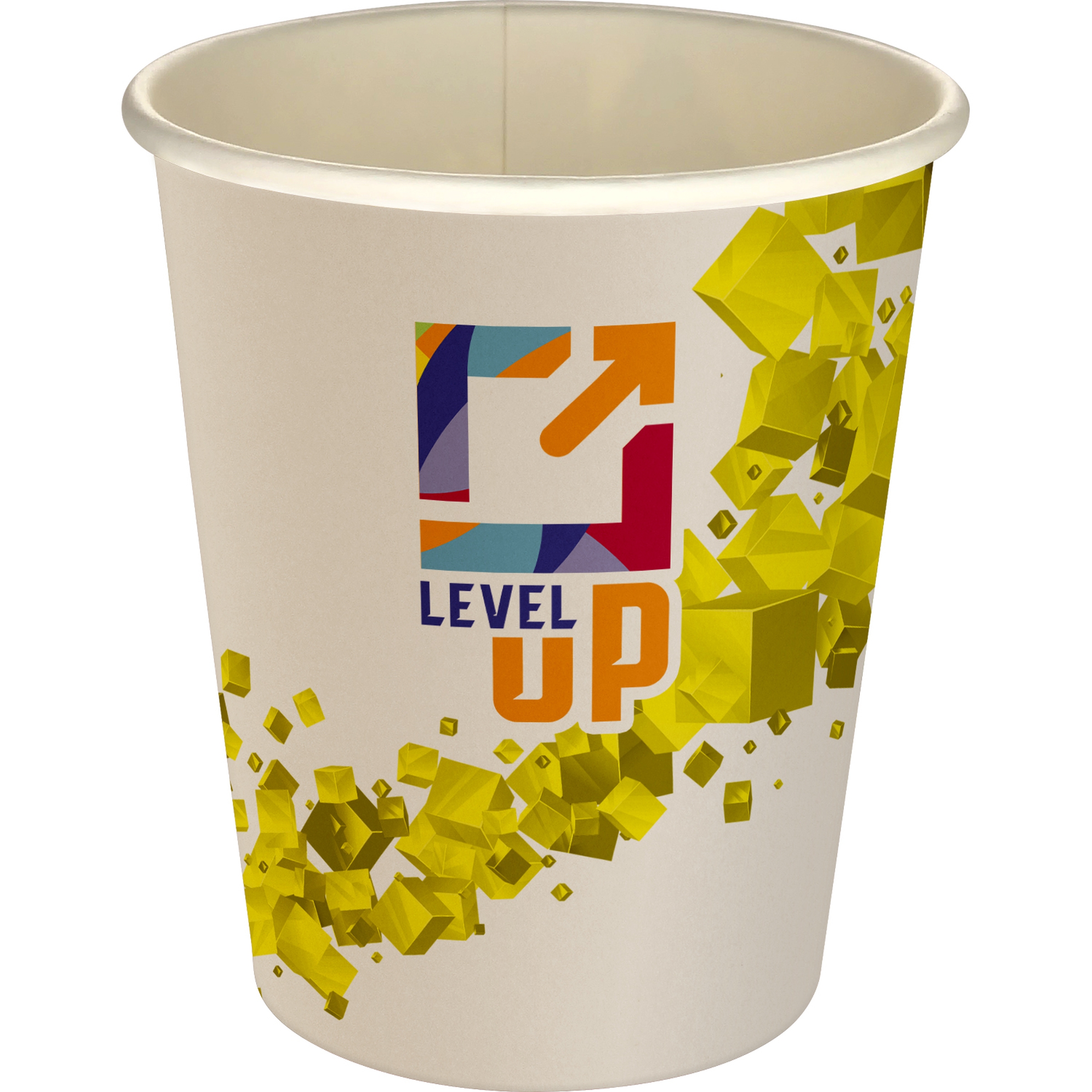 5 oz Full Color Floating Cubes Paper Cup 1