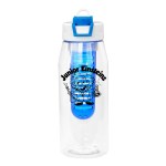 Two Tone Pop Up 32 oz. Bottle with Infuser - blue Two Tone Pop Up 32 oz. Bottle with Infuser - blue