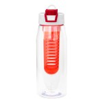 Two Tone Pop Up 32 oz. Bottle with Infuser - red Two Tone Pop Up 32 oz. Bottle with Infuser - red