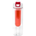 Two Tone Pop Up 24 oz. Bottle with Infuser - red Two Tone Pop Up 24 oz. Bottle with Infuser - red