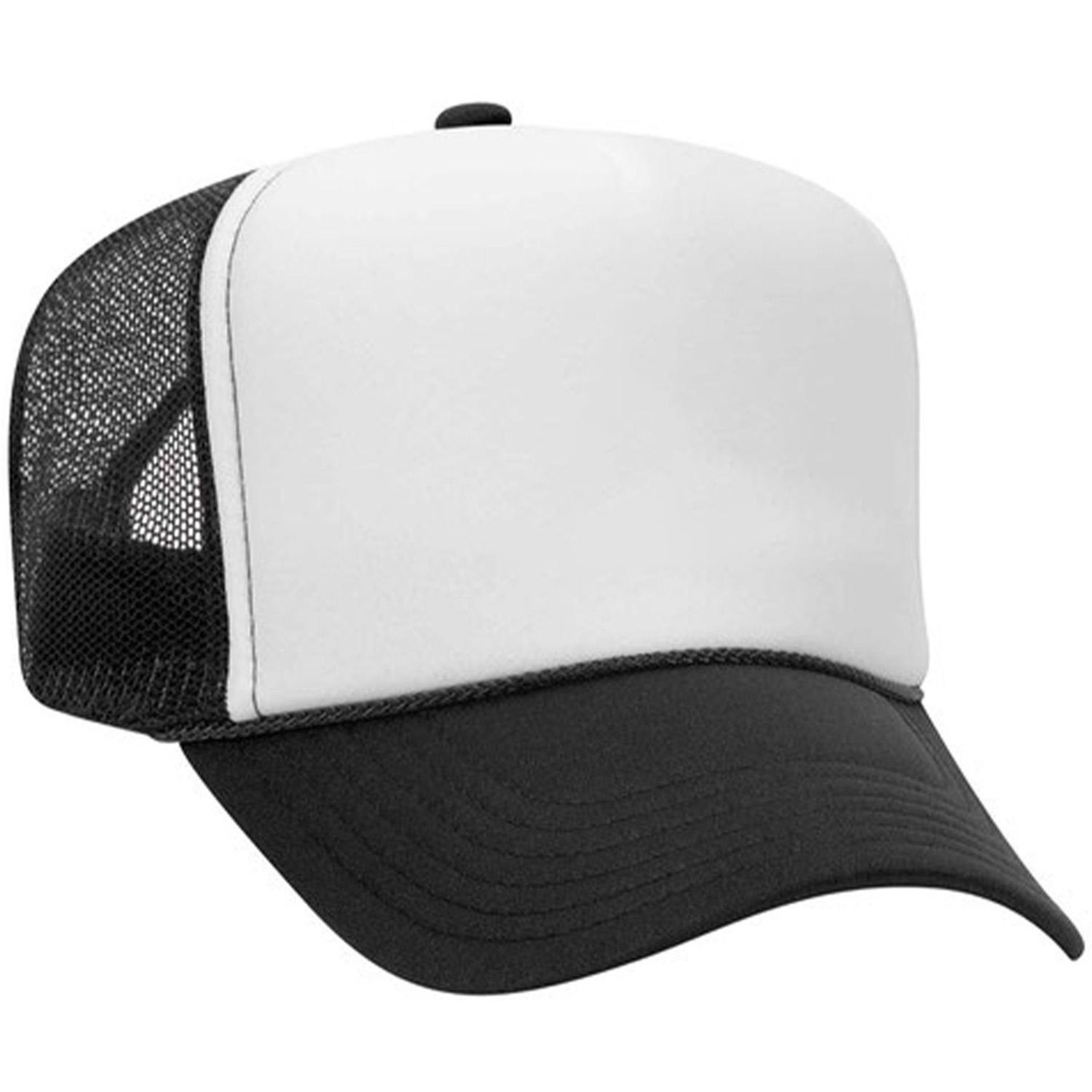 Otto Cap® 5 Panel High Crown Mesh Back Trucker Hat 1