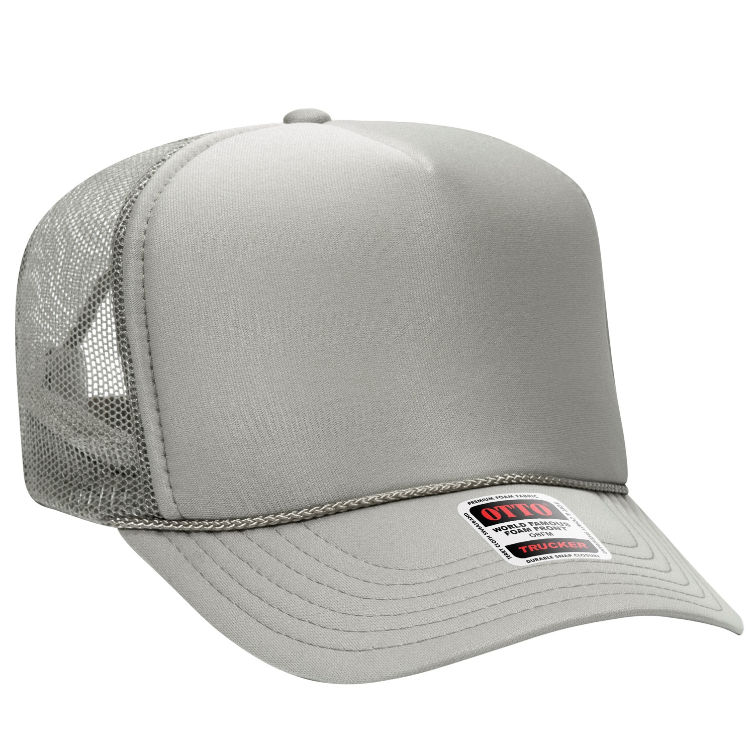 Otto Cap® 5 Panel High Crown Mesh Back Trucker Hat 1