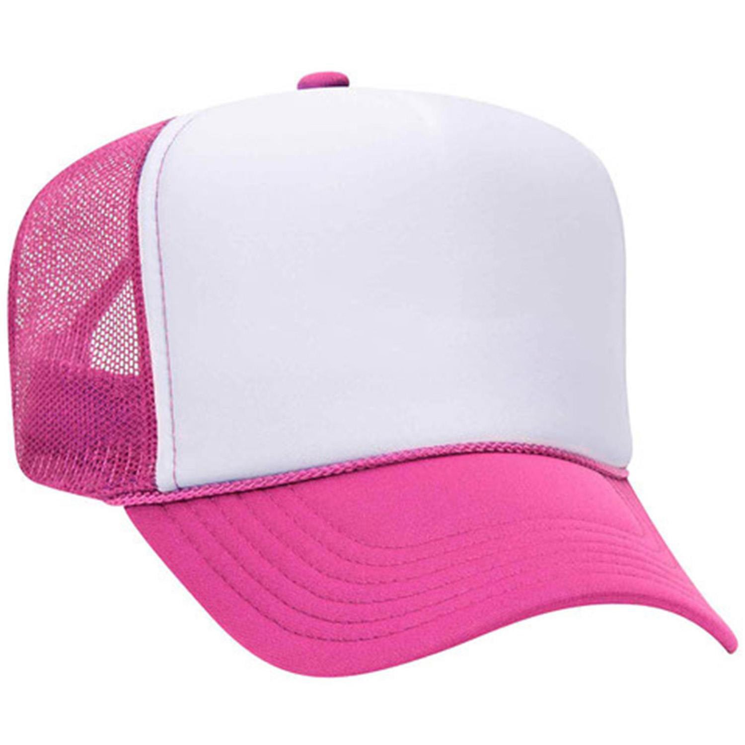 Otto Cap® 5 Panel High Crown Mesh Back Trucker Hat 1