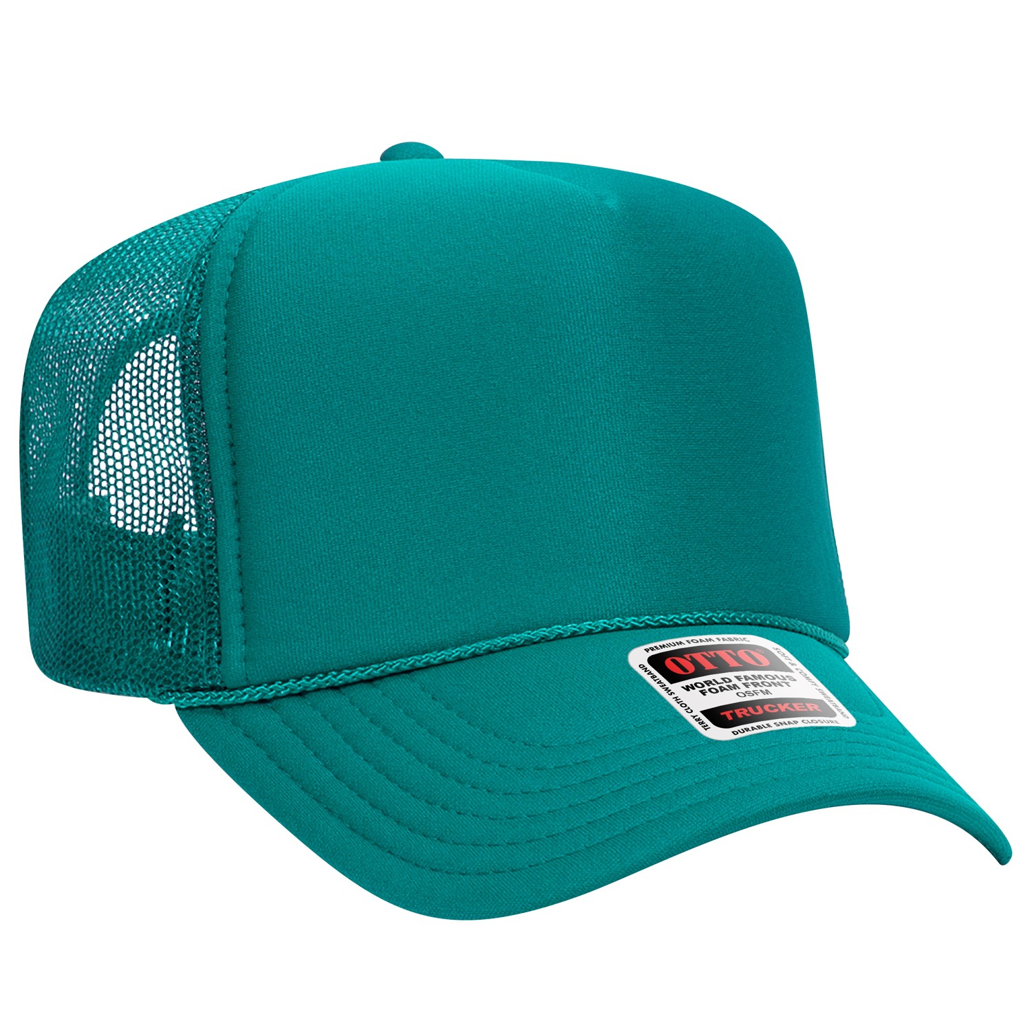 Otto Cap® 5 Panel High Crown Mesh Back Trucker Hat 1