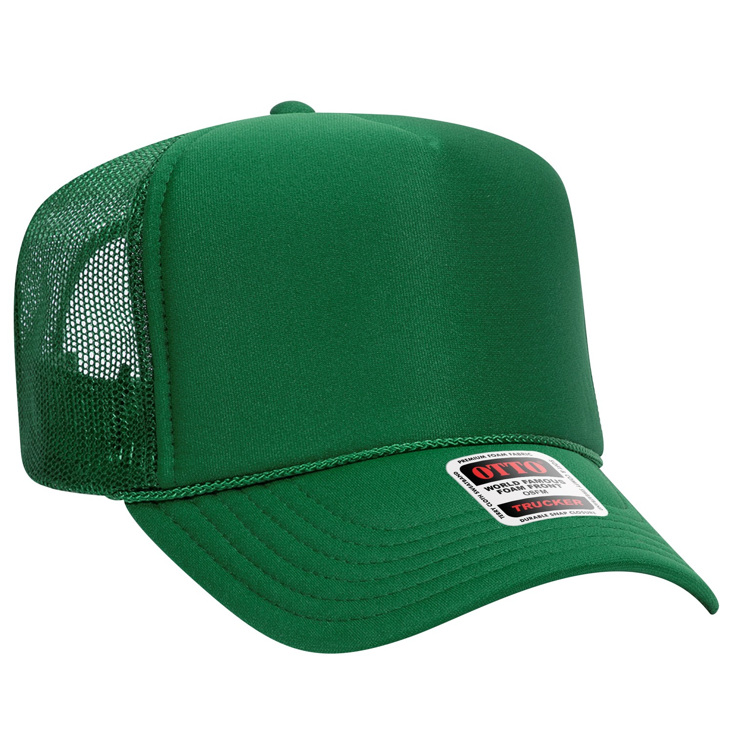 Otto Cap® 5 Panel High Crown Mesh Back Trucker Hat 1