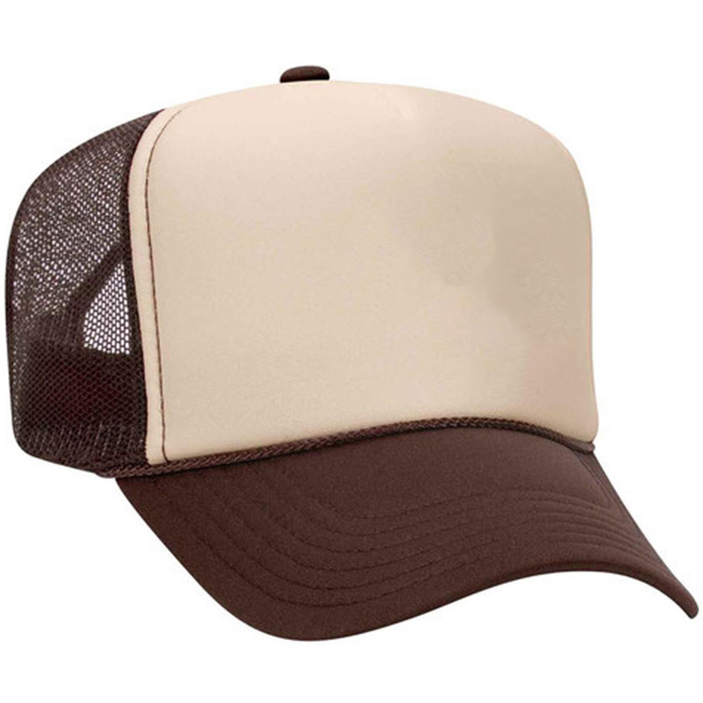 Otto Cap® 5 Panel High Crown Mesh Back Trucker Hat 1
