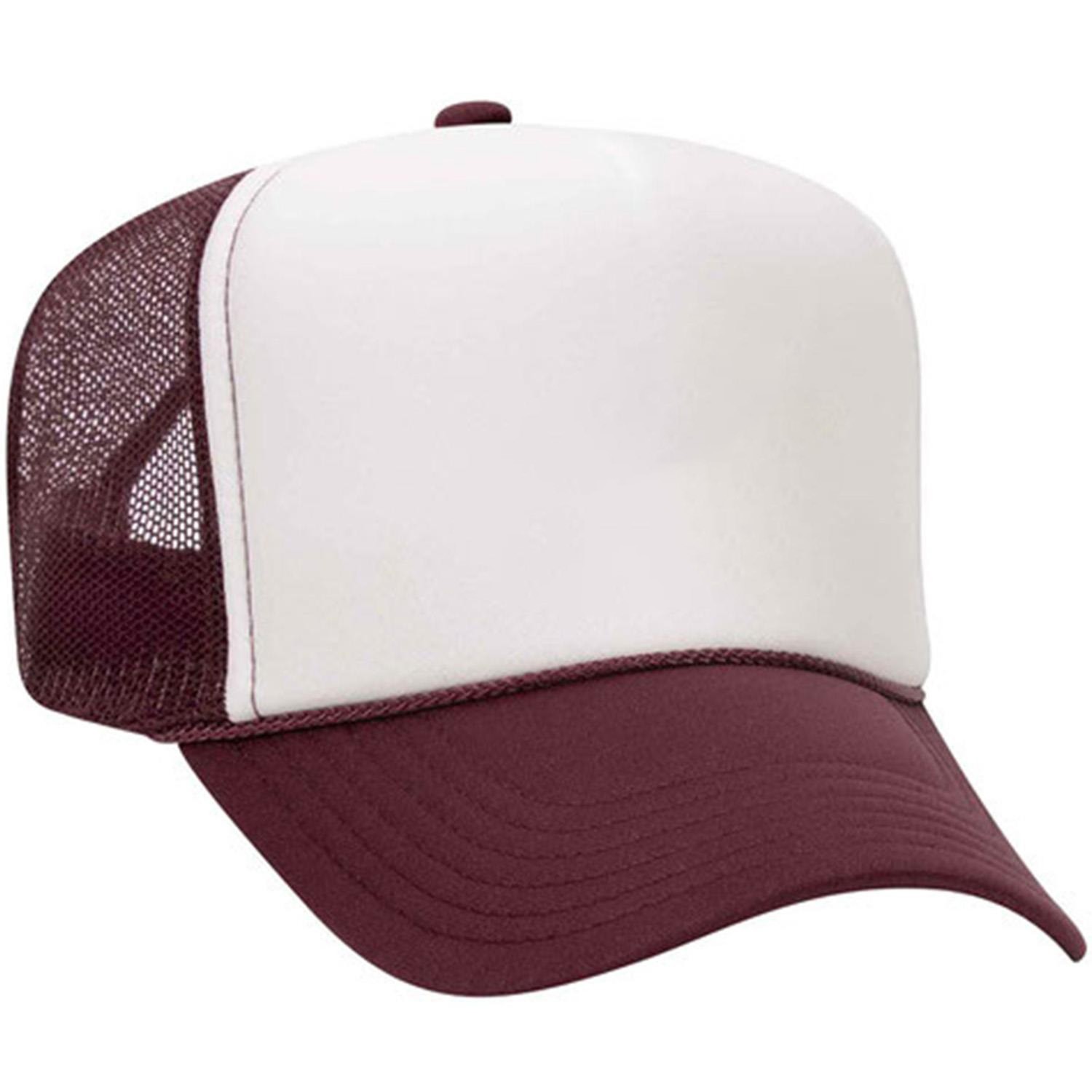 Otto Cap® 5 Panel High Crown Mesh Back Trucker Hat 1