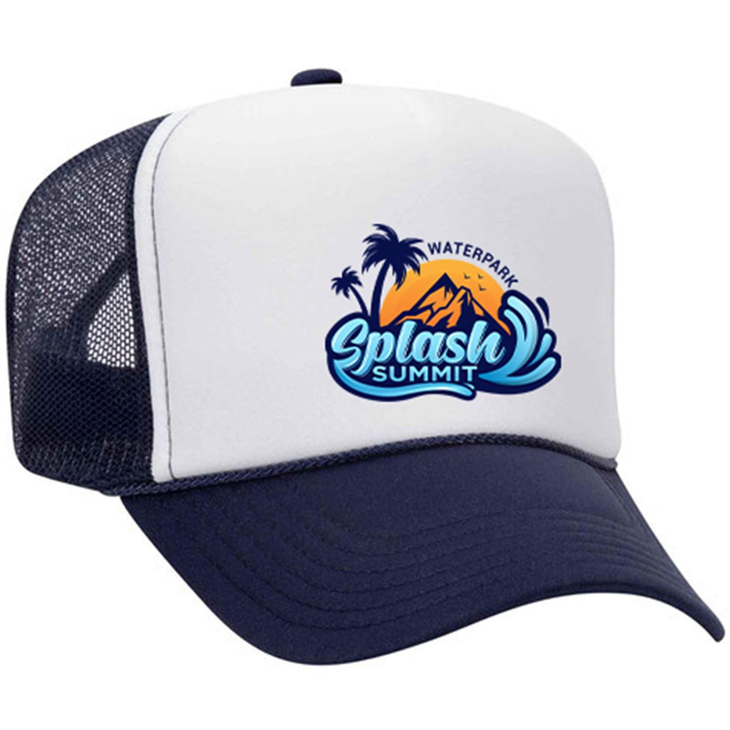 Otto Cap® 5 Panel High Crown Mesh Back Trucker Hat 1