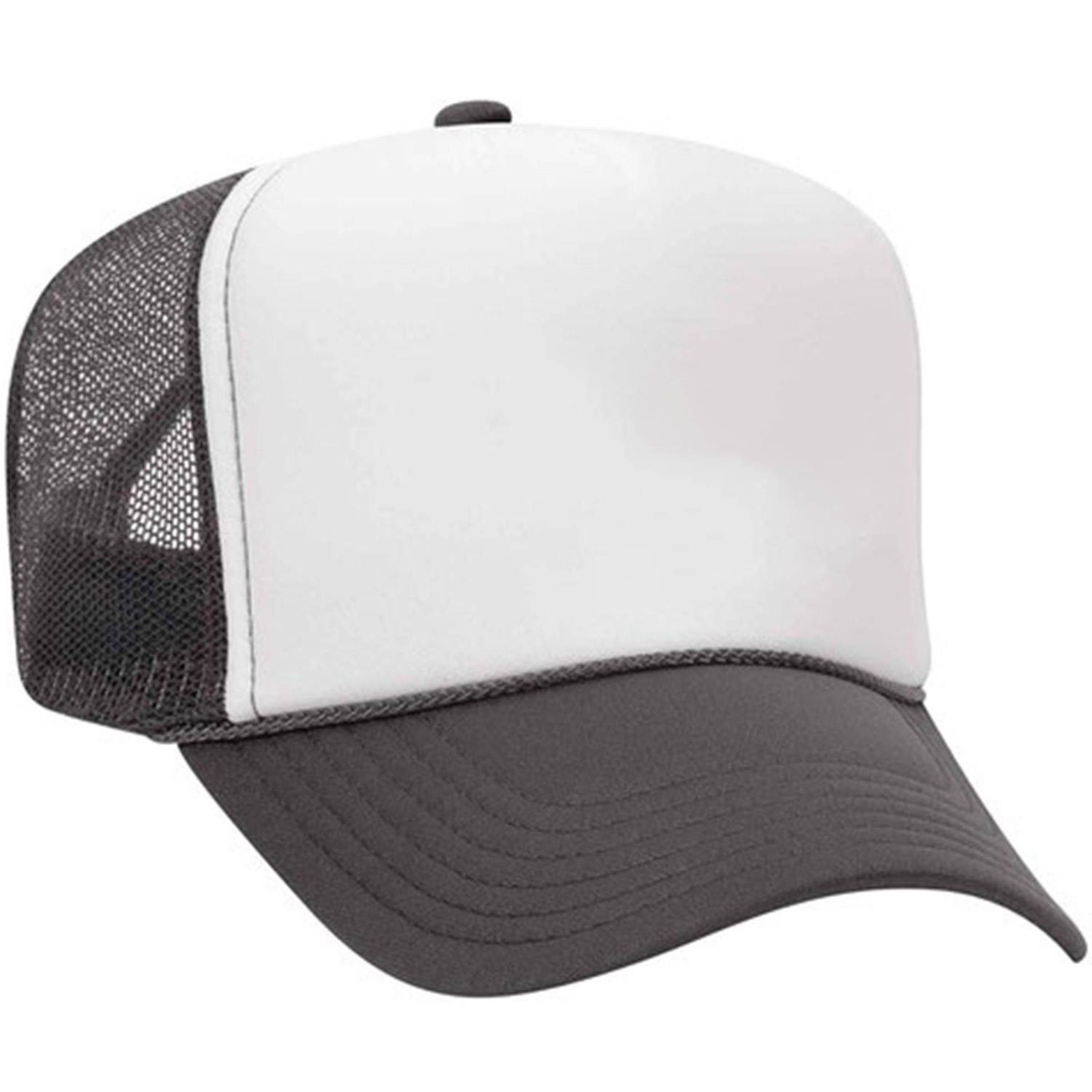 Otto Cap® 5 Panel High Crown Mesh Back Trucker Hat 1