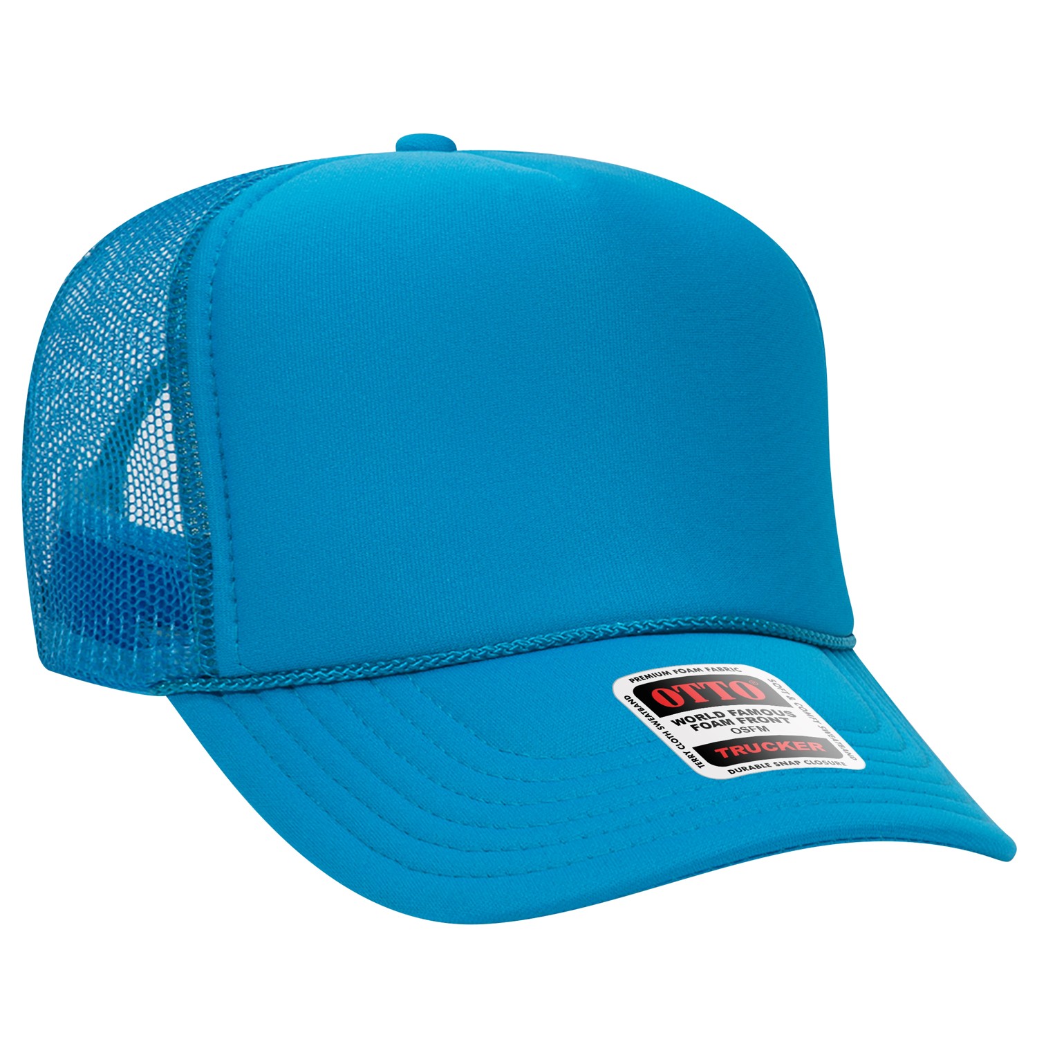 Otto Cap® 5 Panel High Crown Mesh Back Trucker Hat 1