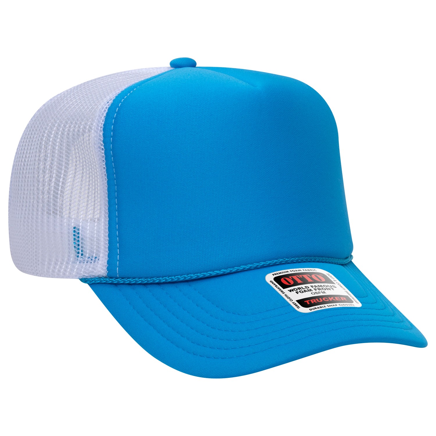 Otto Cap® 5 Panel High Crown Mesh Back Trucker Hat 1