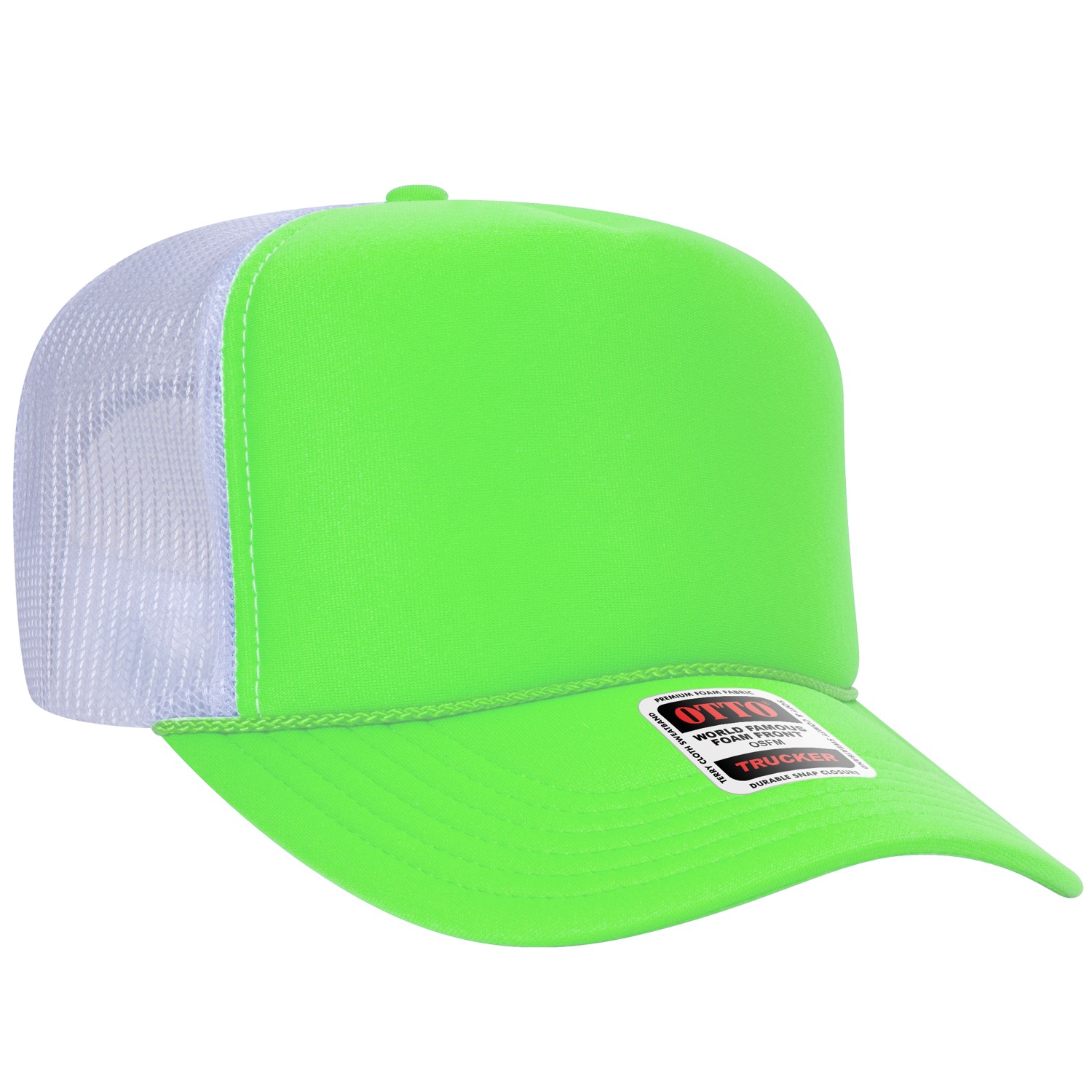 Otto Cap® 5 Panel High Crown Mesh Back Trucker Hat 1