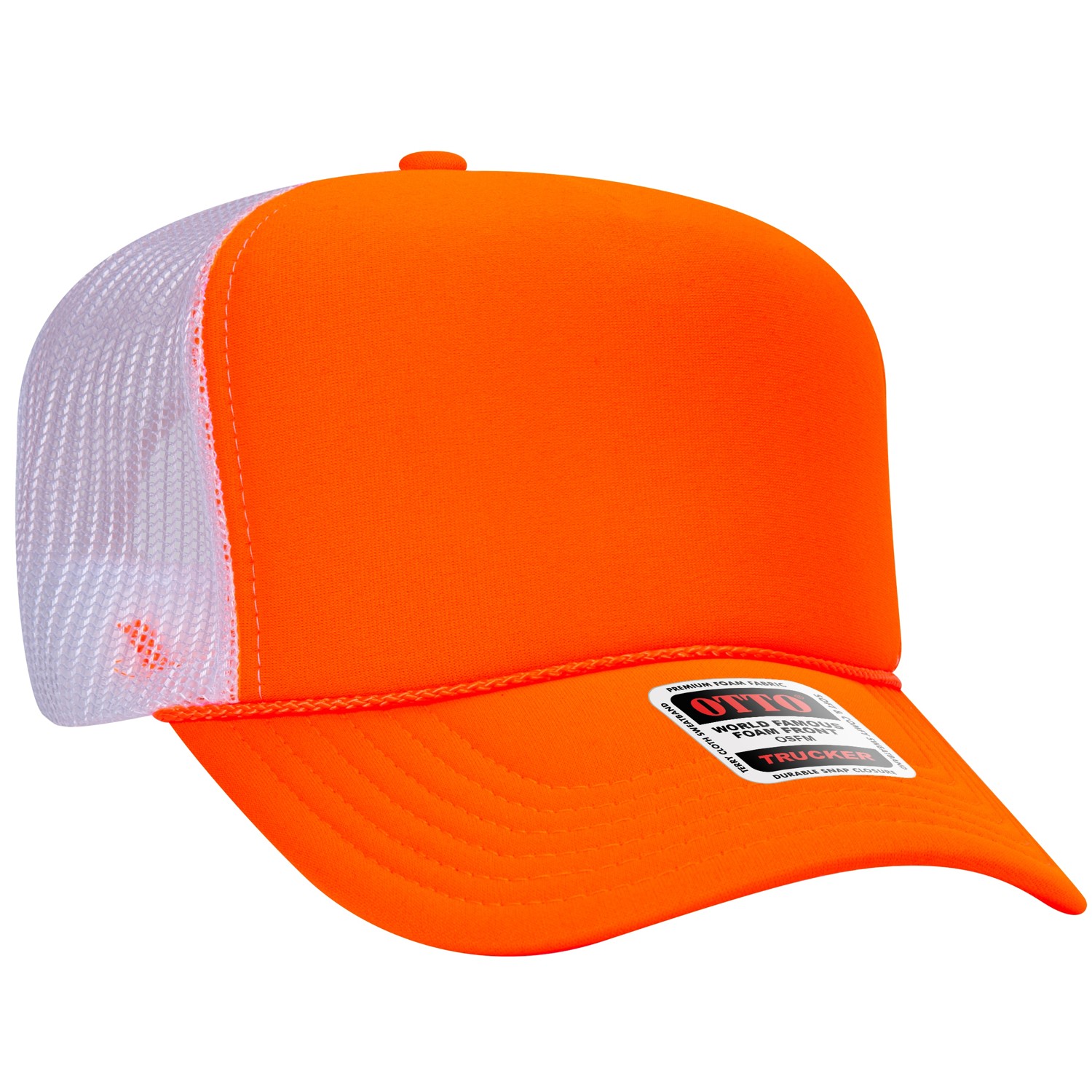 Otto Cap® 5 Panel High Crown Mesh Back Trucker Hat 1