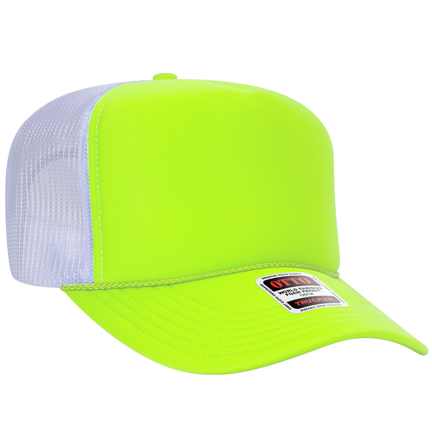 Otto Cap® 5 Panel High Crown Mesh Back Trucker Hat 1