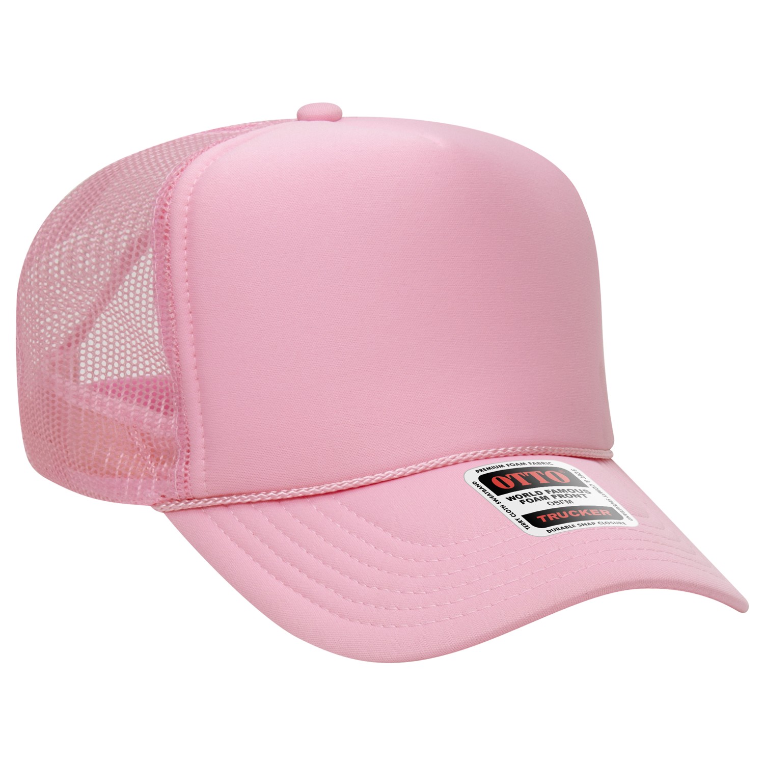 Otto Cap® 5 Panel High Crown Mesh Back Trucker Hat 1
