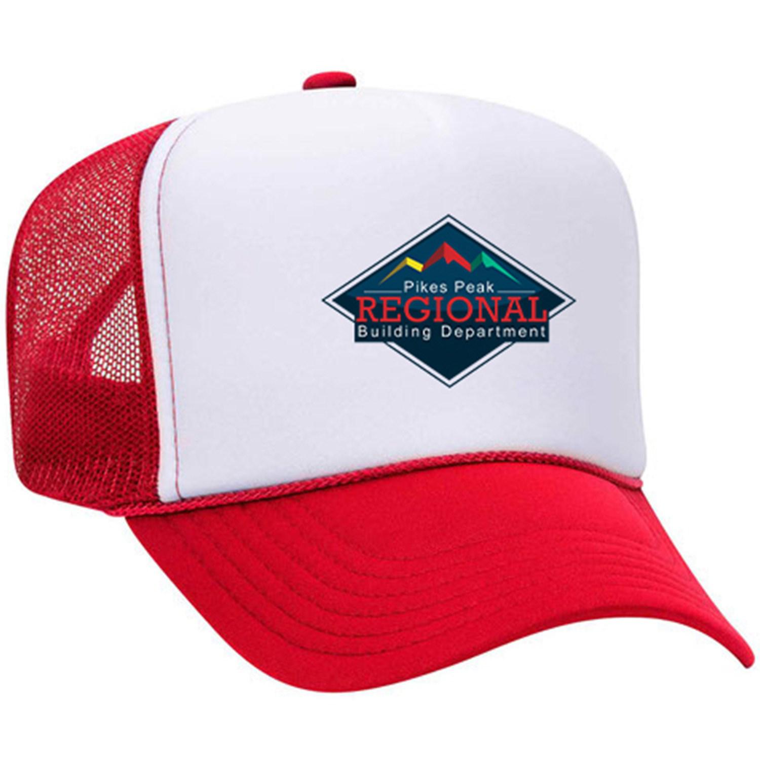 Otto Cap® 5 Panel High Crown Mesh Back Trucker Hat 1