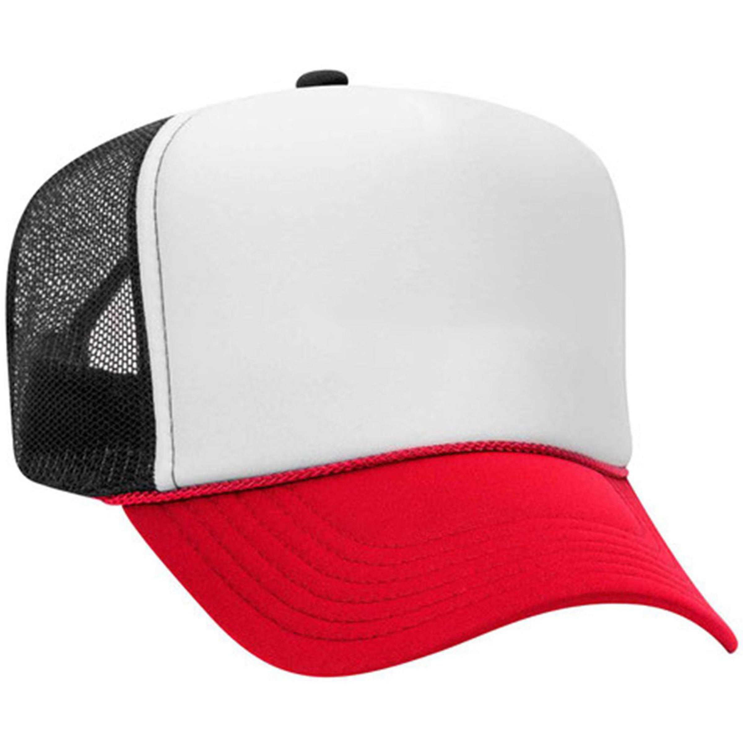 Otto Cap® 5 Panel High Crown Mesh Back Trucker Hat 1