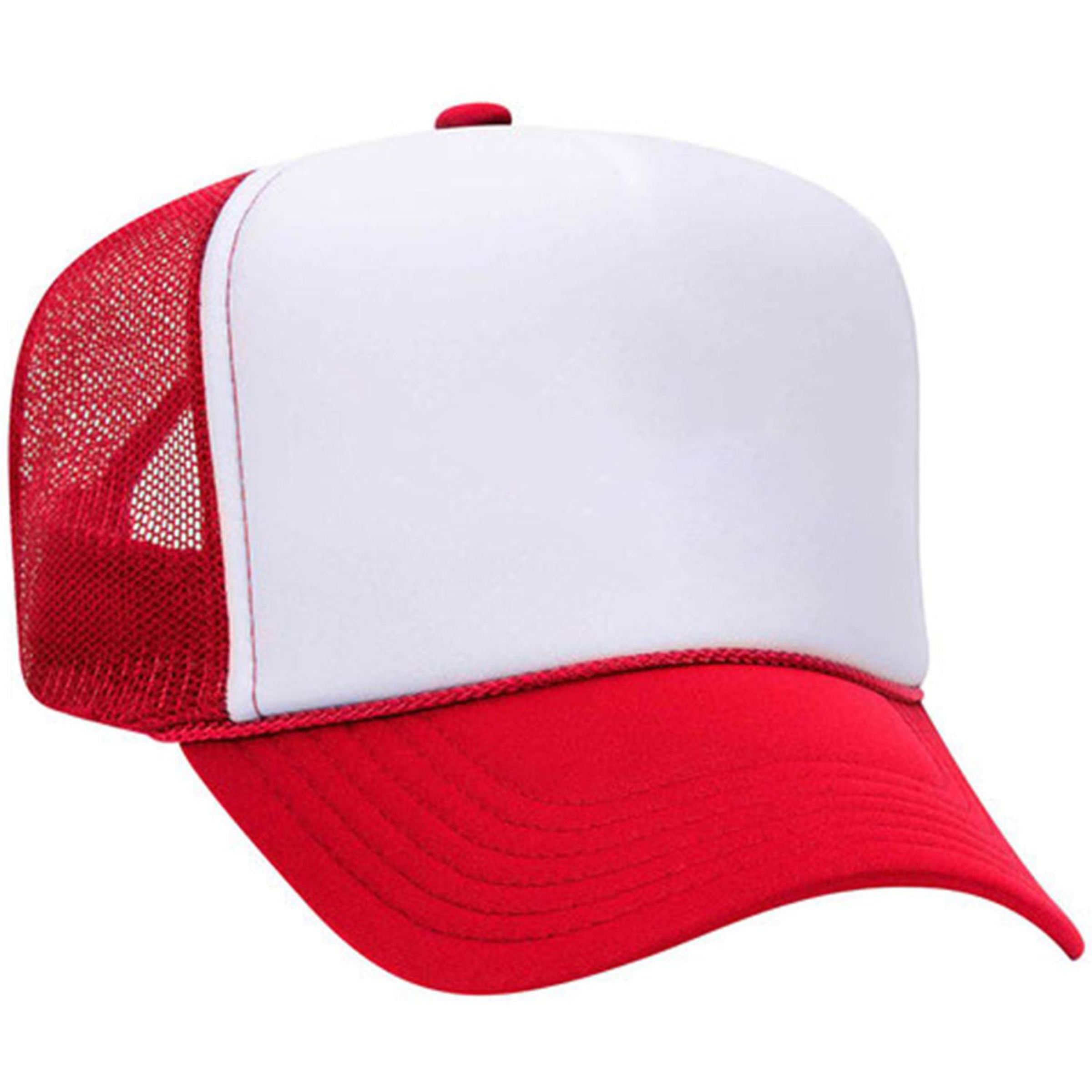 Otto Cap® 5 Panel High Crown Mesh Back Trucker Hat 1