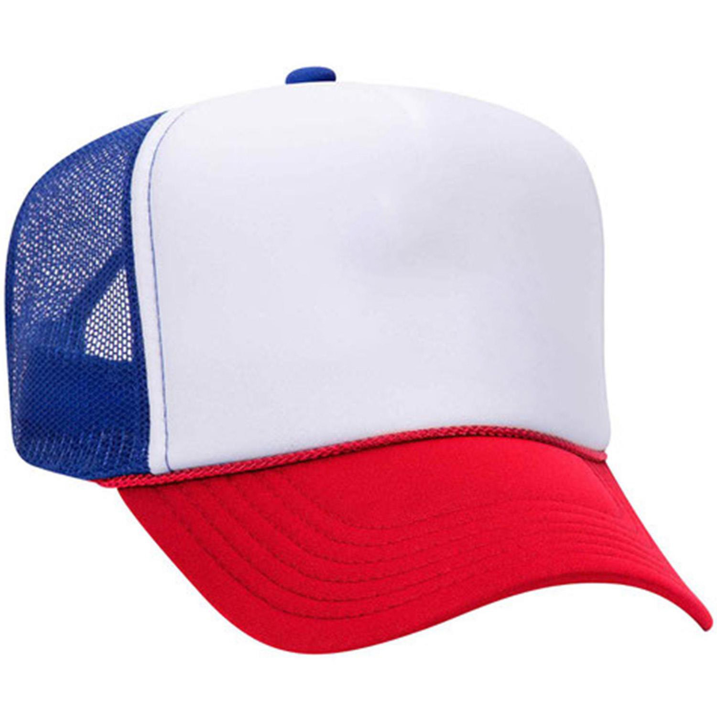 Otto Cap® 5 Panel High Crown Mesh Back Trucker Hat 1