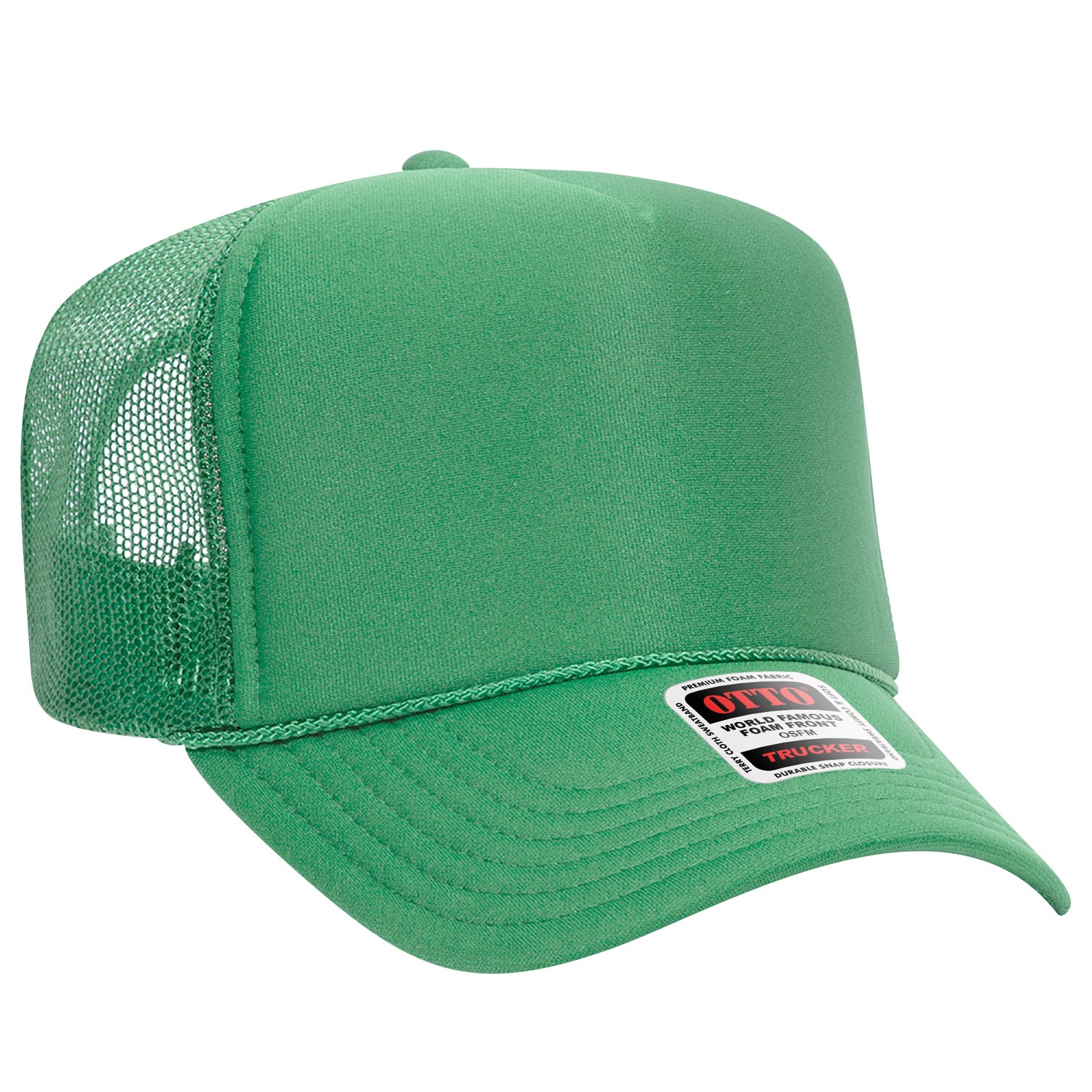 Otto Cap® 5 Panel High Crown Mesh Back Trucker Hat 1