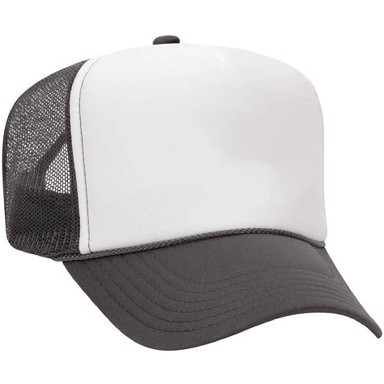 Otto Cap® 5 Panel High Crown Mesh Back Trucker Hat 1