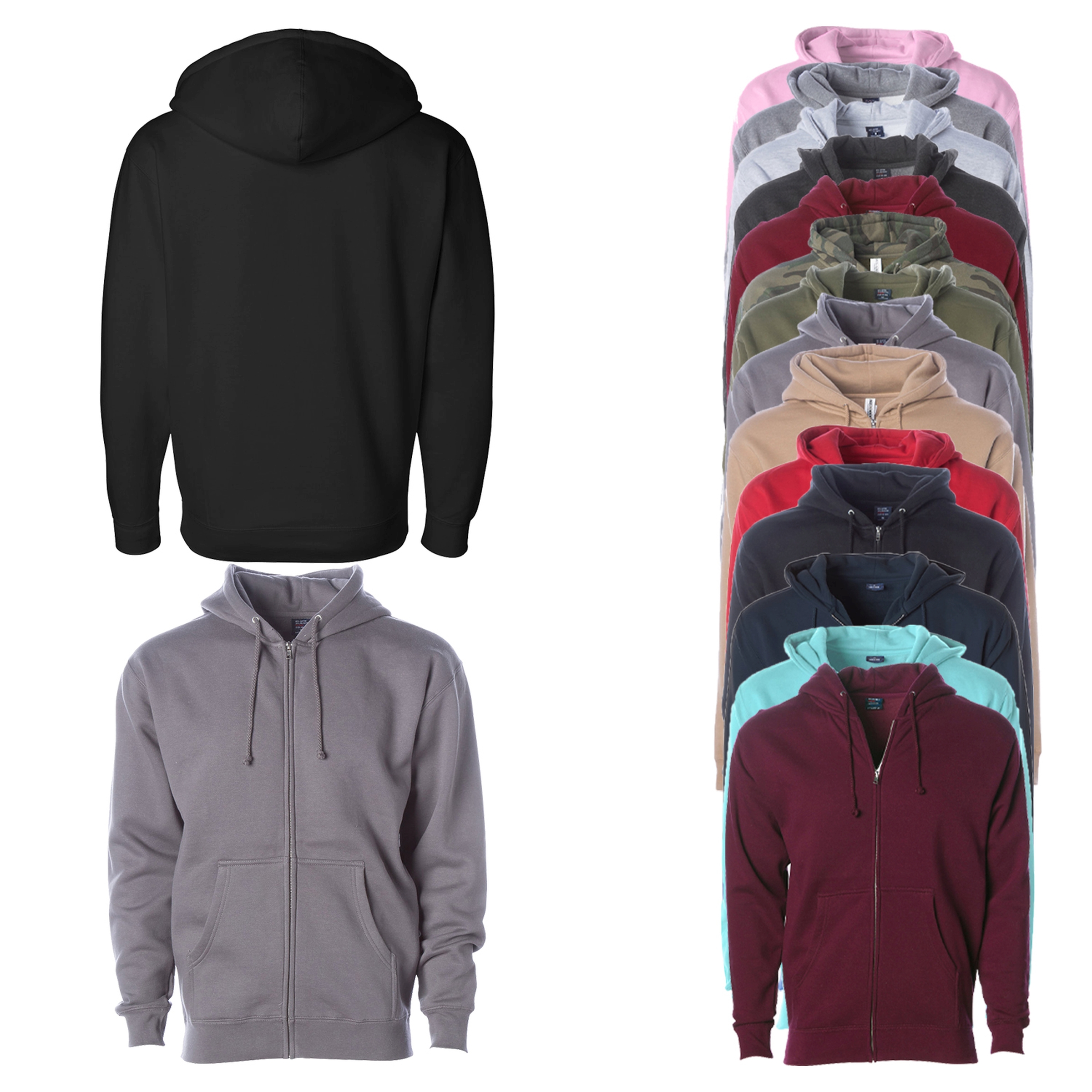 Independent Trading Co.® Heavyweight Zip Hooded Sweatshirt 1