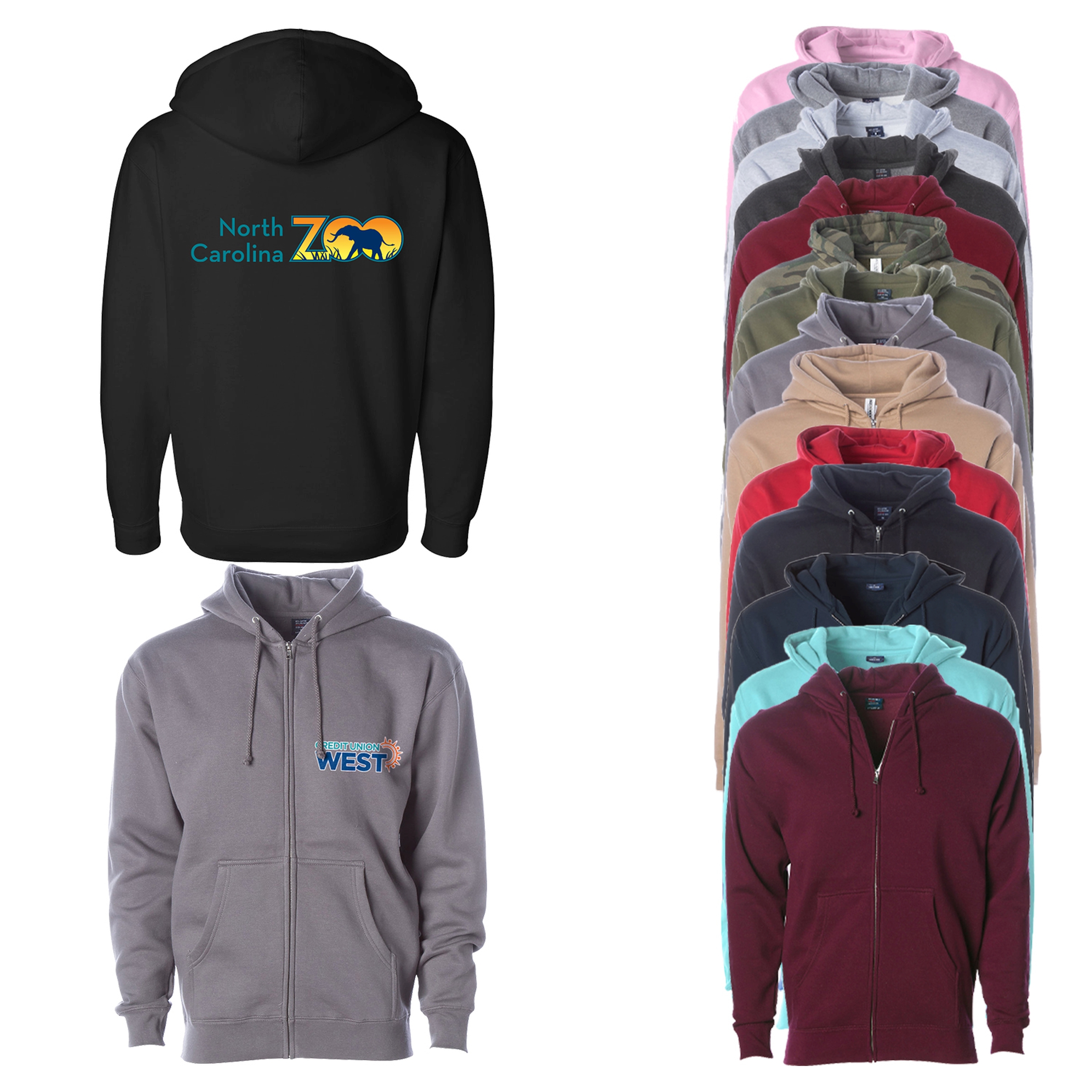 Independent Trading Co.® Heavyweight Zip Hooded Sweatshirt 1