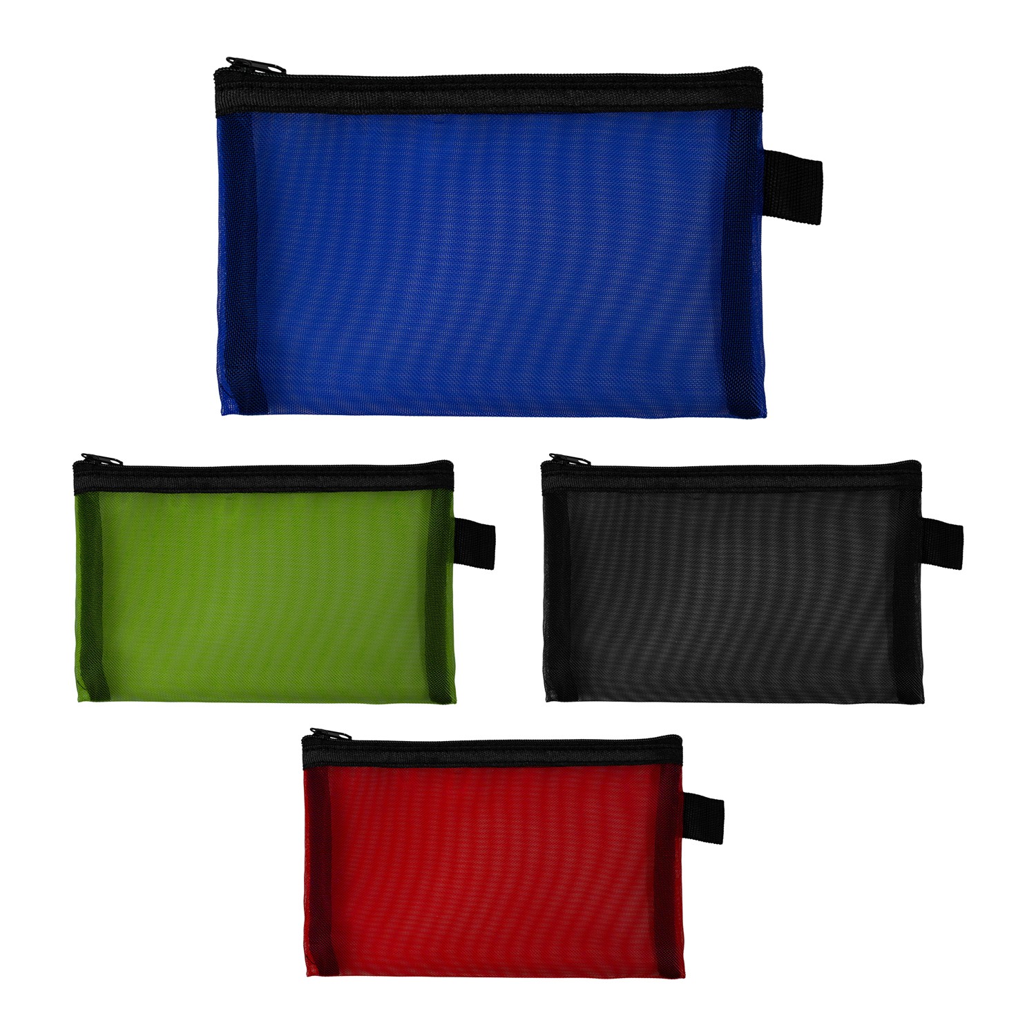 Large Recycled Mesh Zip Pouch 1