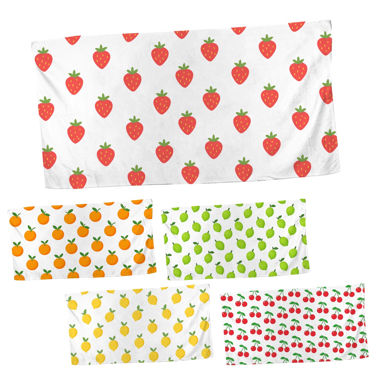 30 x 60 Full Color Fruity Towel 1