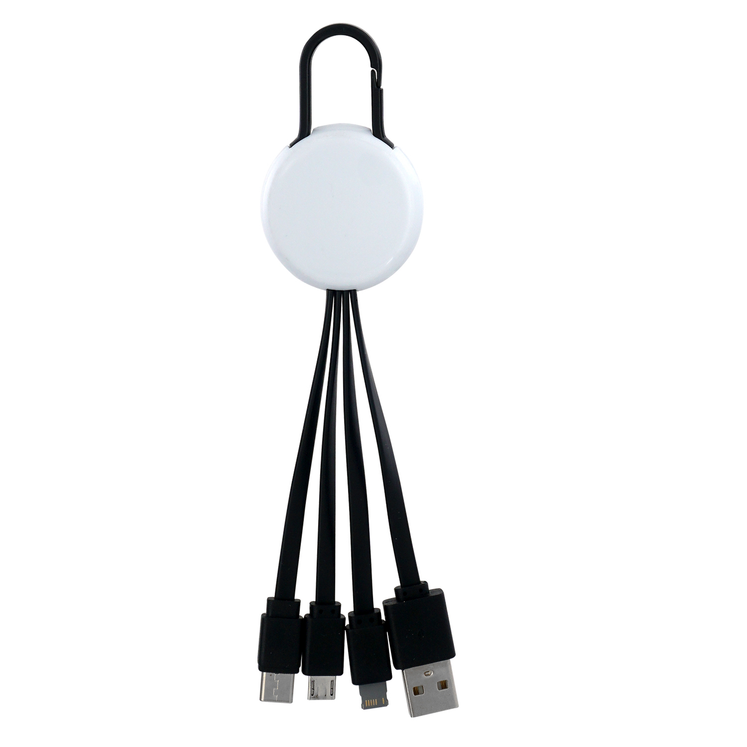 White Colorful Clip 3" 1 Charging Cable 1