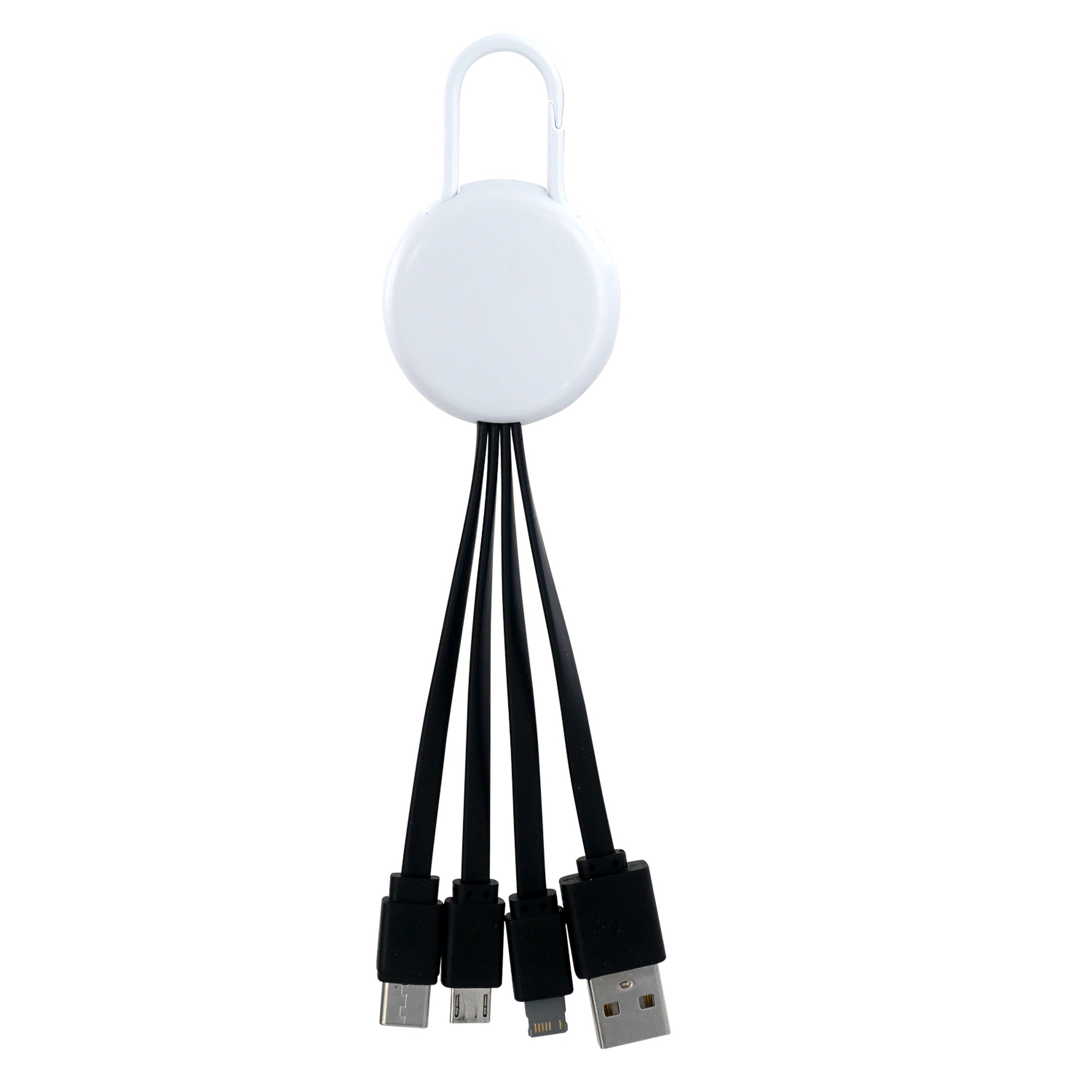 White Colorful Clip 3" 1 Charging Cable 1