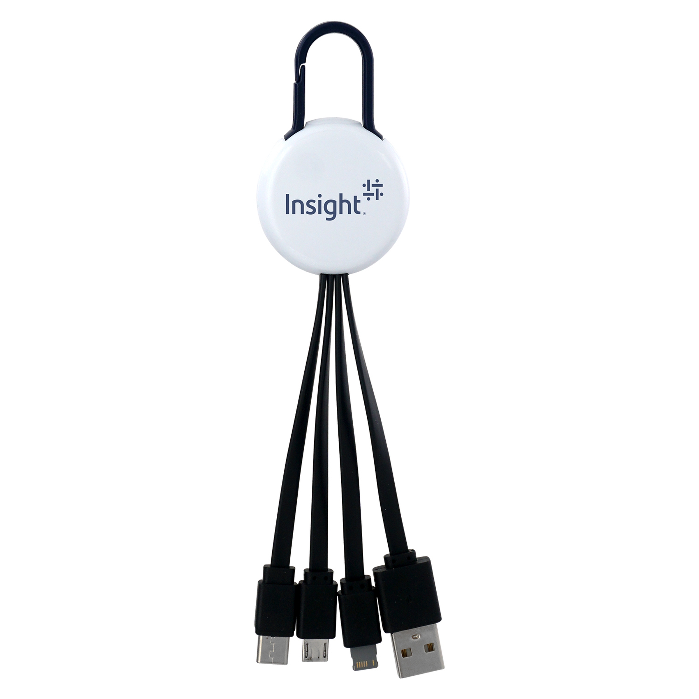 White Colorful Clip 3" 1 Charging Cable 1