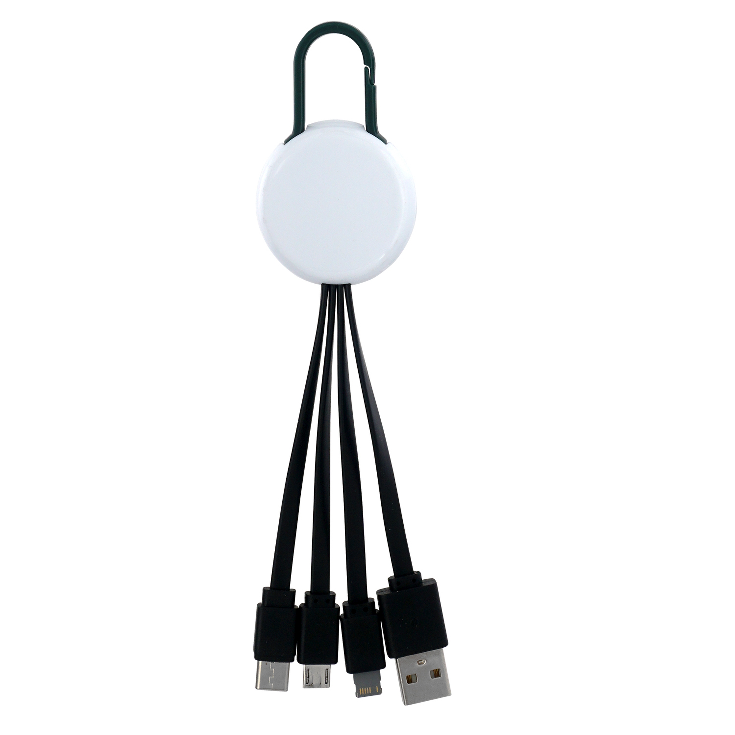 White Colorful Clip 3" 1 Charging Cable 1