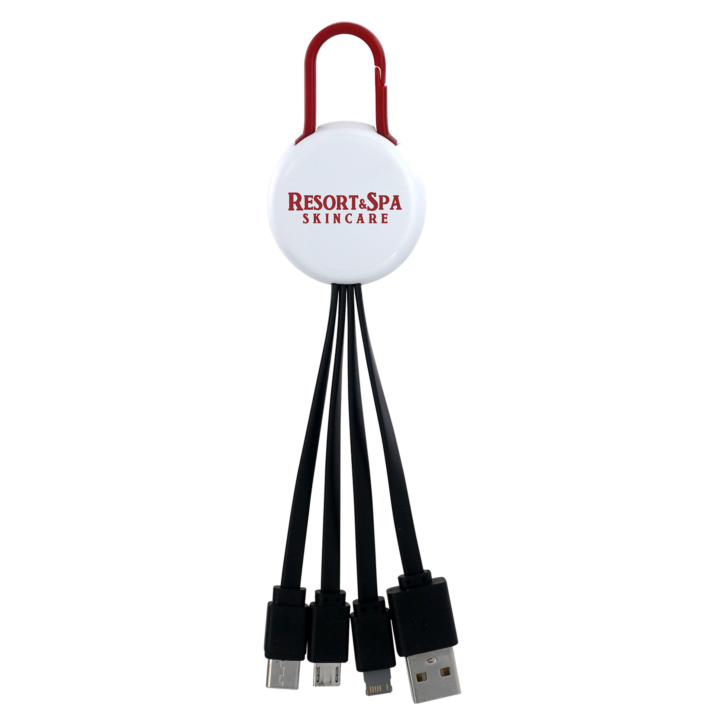 White Colorful Clip 3" 1 Charging Cable 1