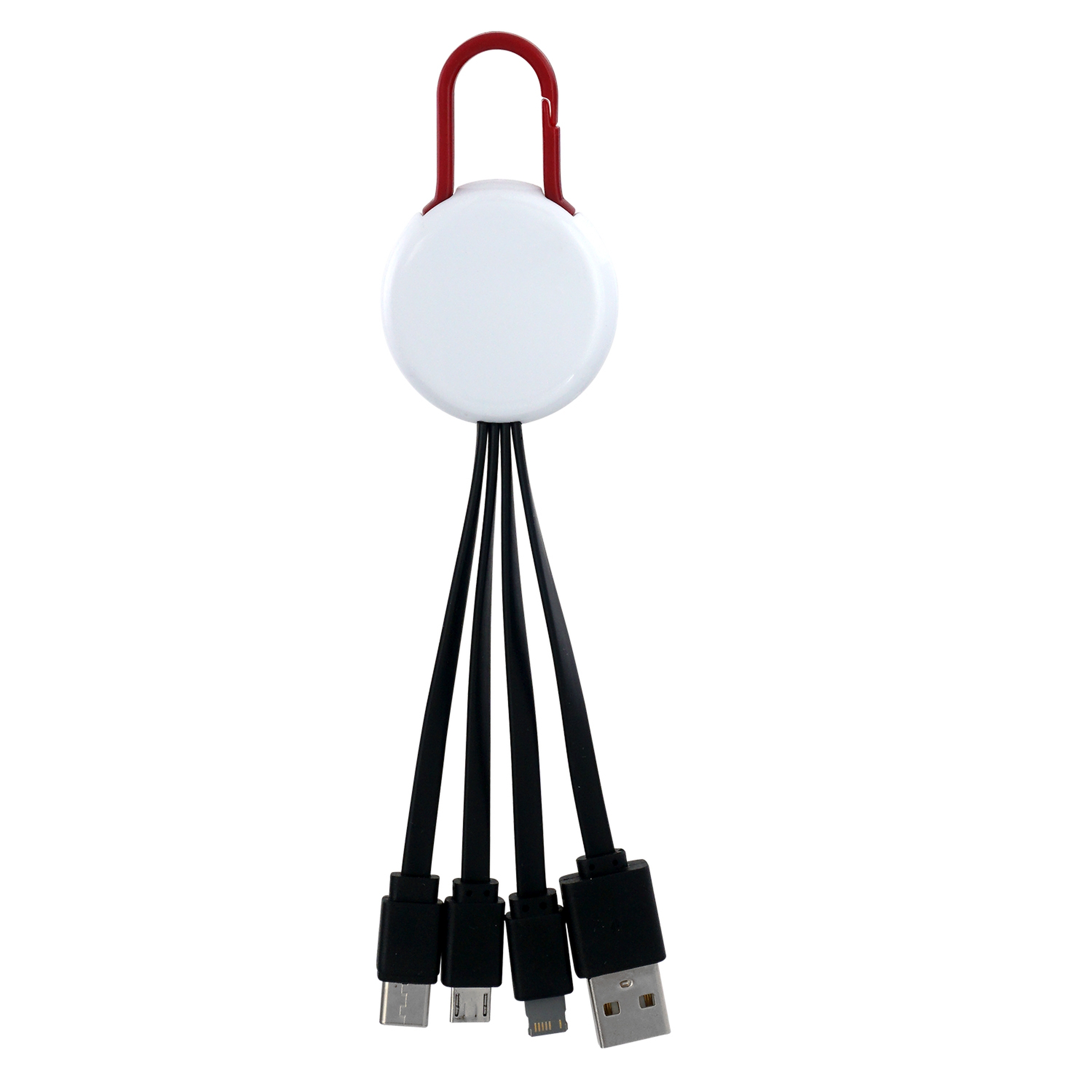 White Colorful Clip 3" 1 Charging Cable 1