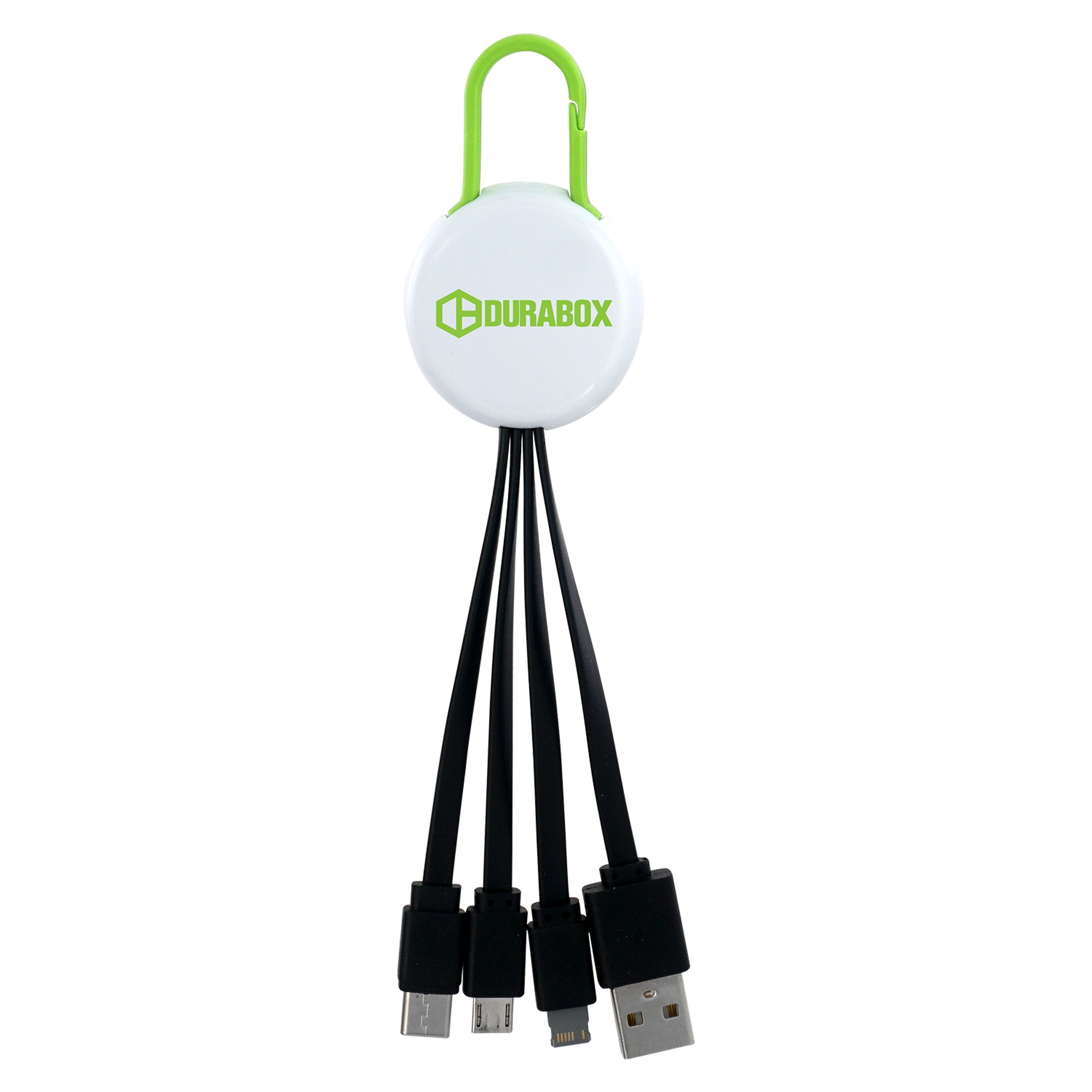 White Colorful Clip 3" 1 Charging Cable 1