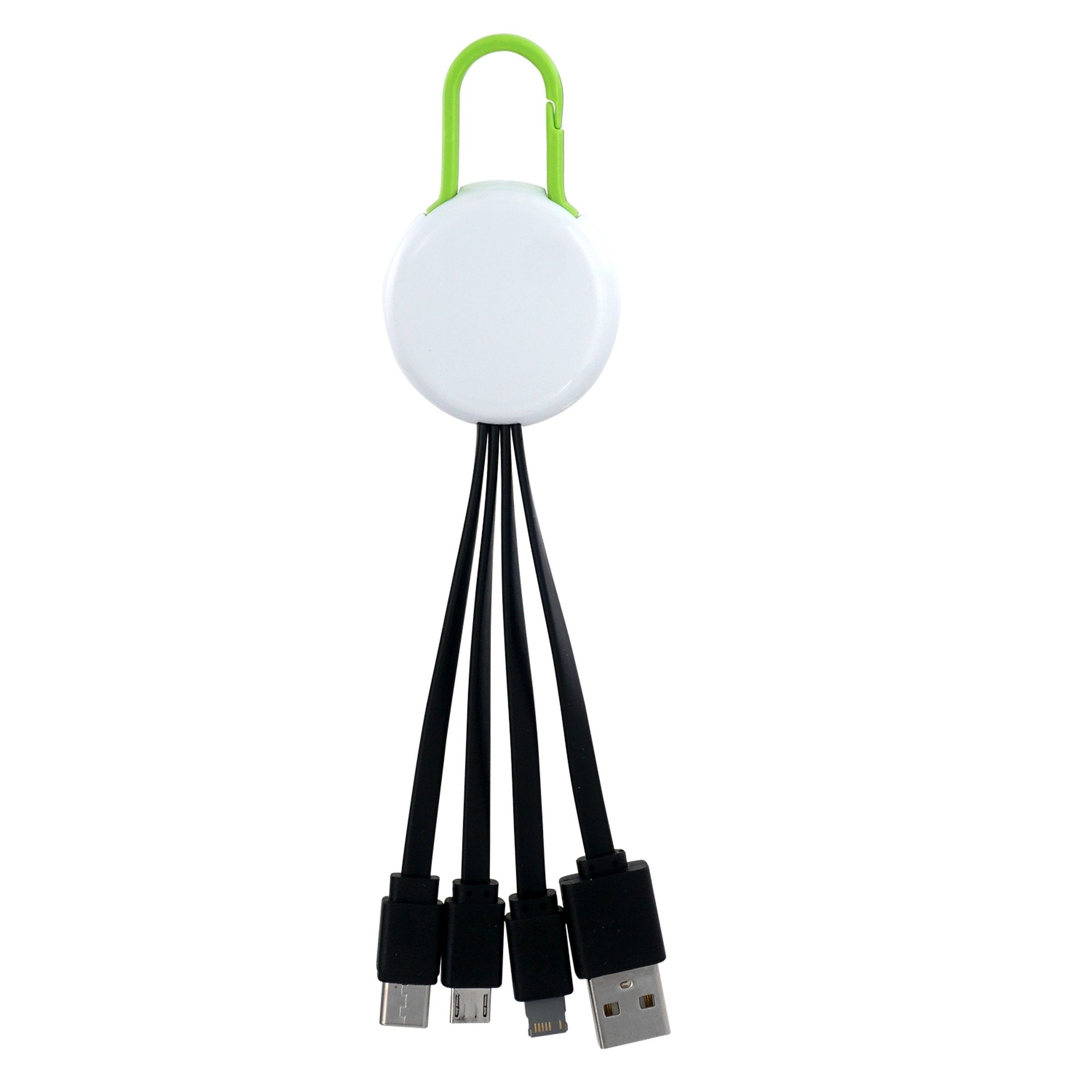 White Colorful Clip 3" 1 Charging Cable 1